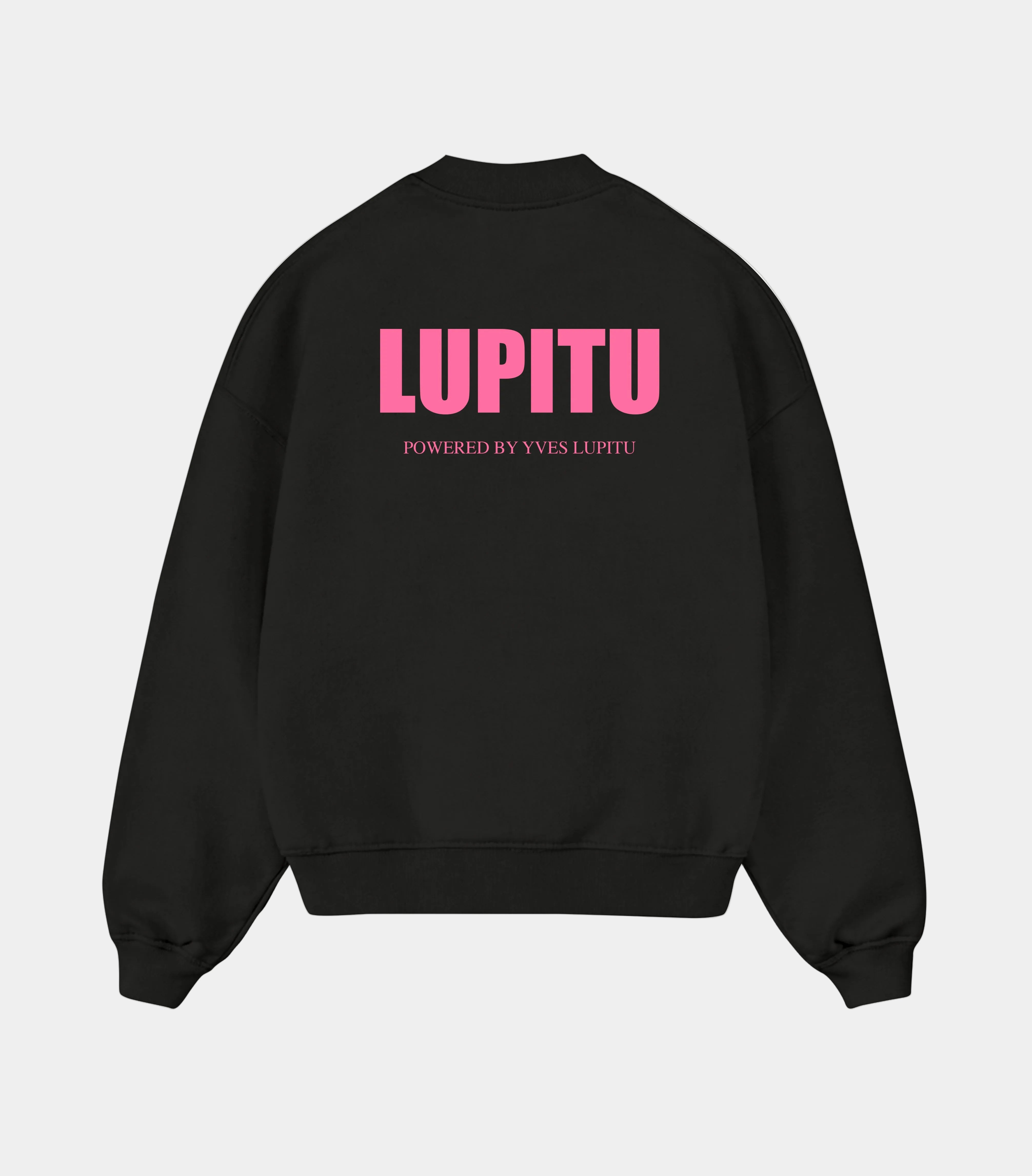 LUPITU ESSENTIALS POWERED BLACK PINK SWEATSHIRT