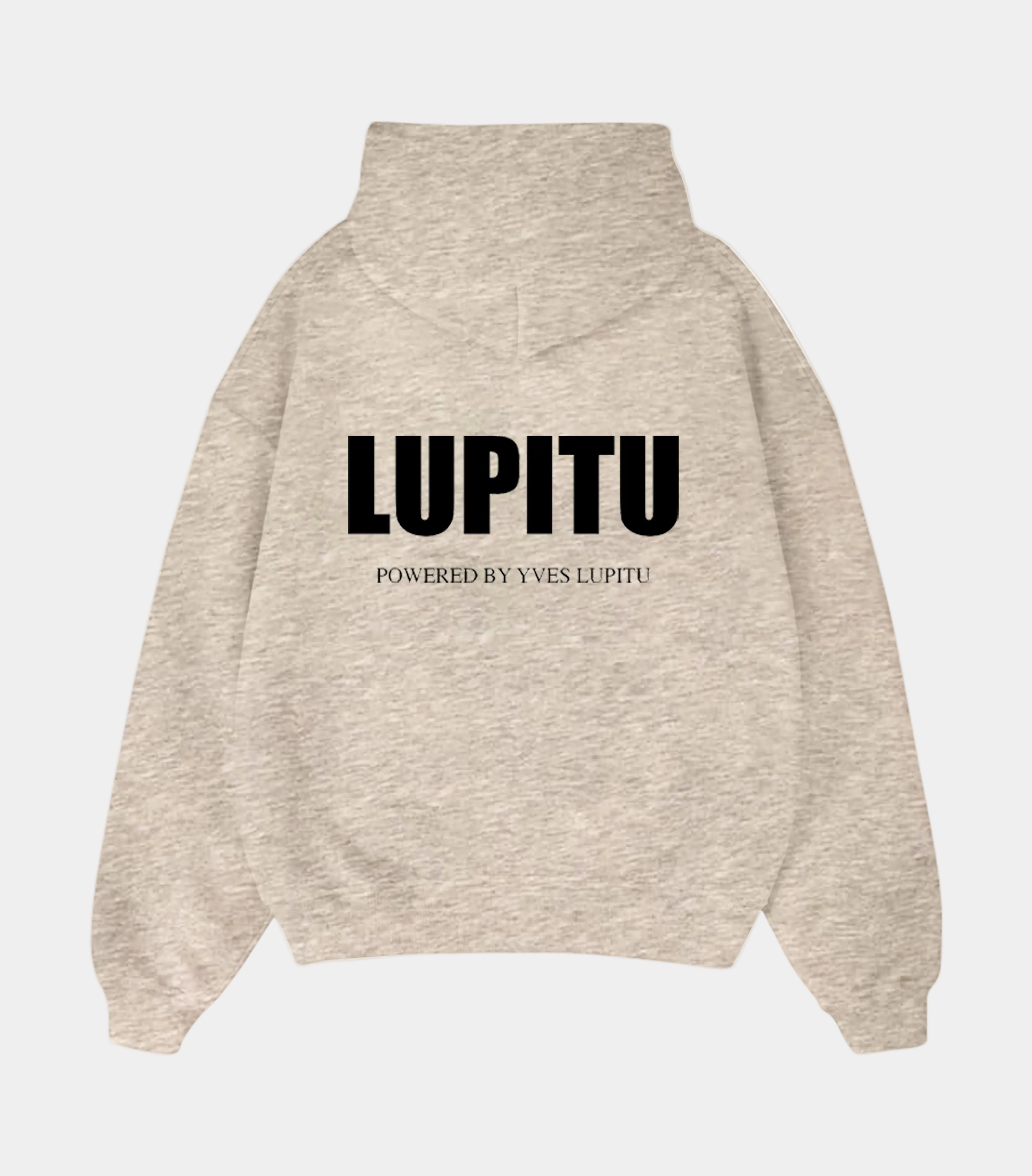 LUPITU ESSENTIALS POWERED GREY HOODIE