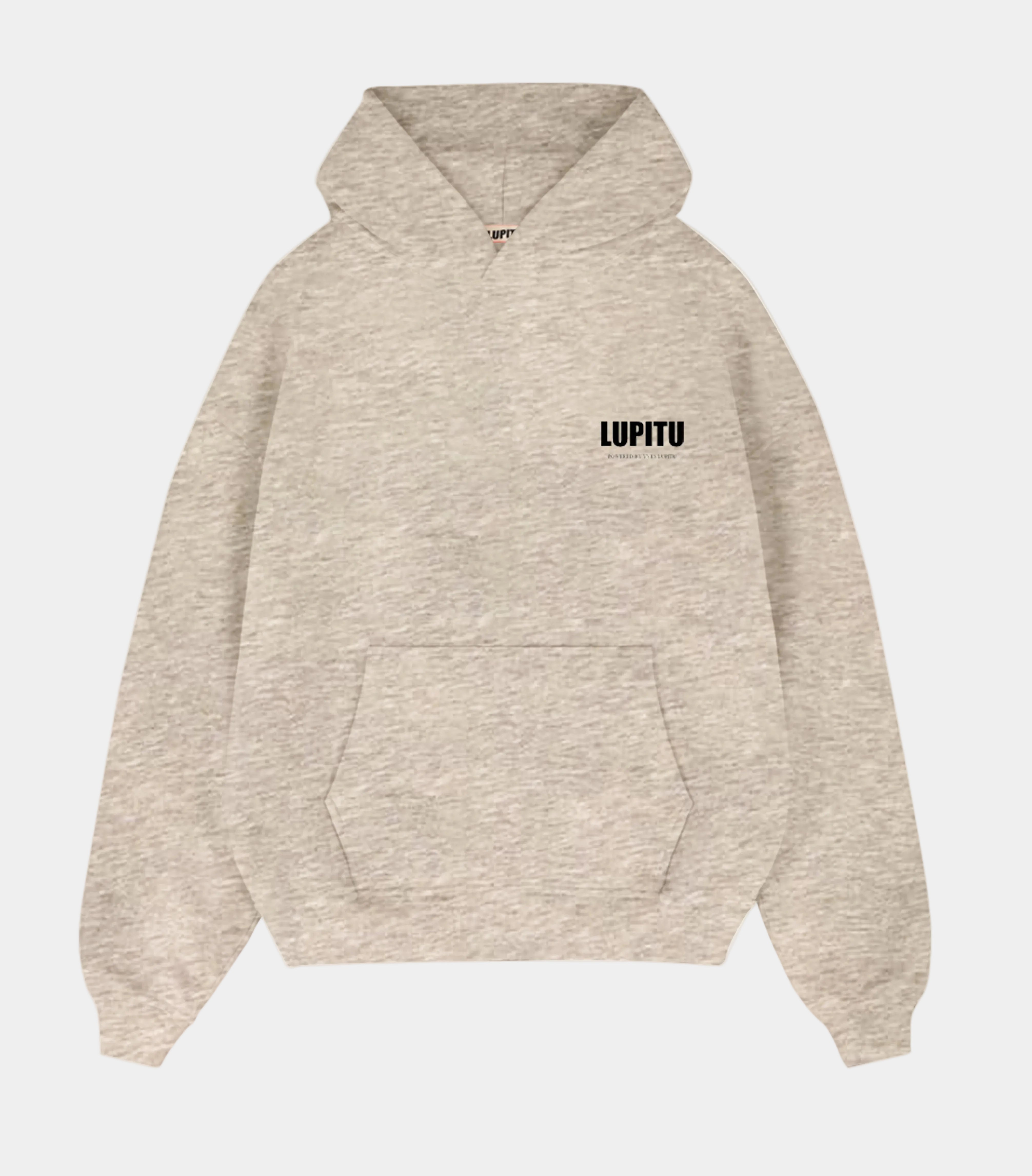 LUPITU ESSENTIALS POWERED GREY HOODIE