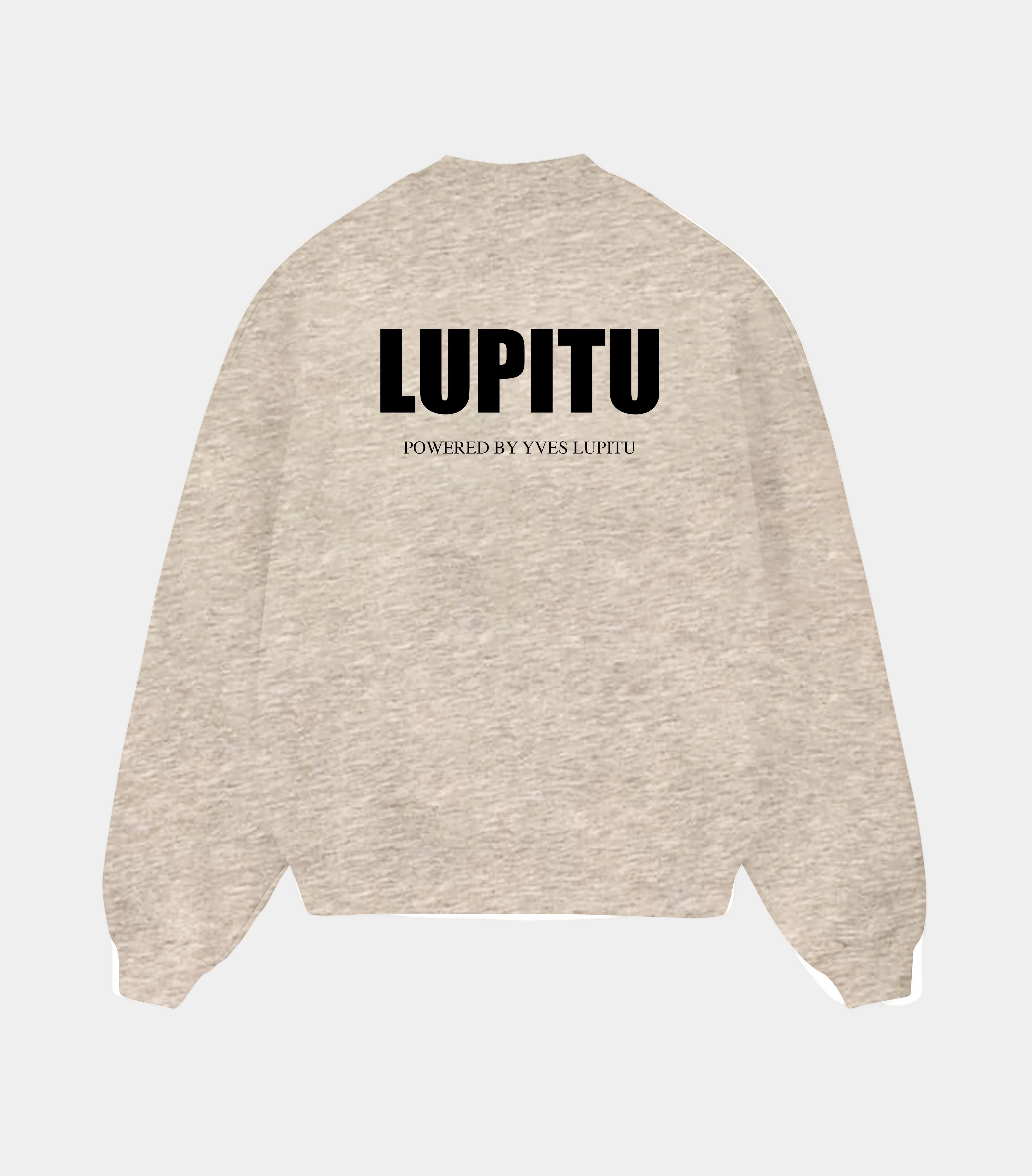 LUPITU ESSENTIALS POWERED GREY SWEATSHIRT