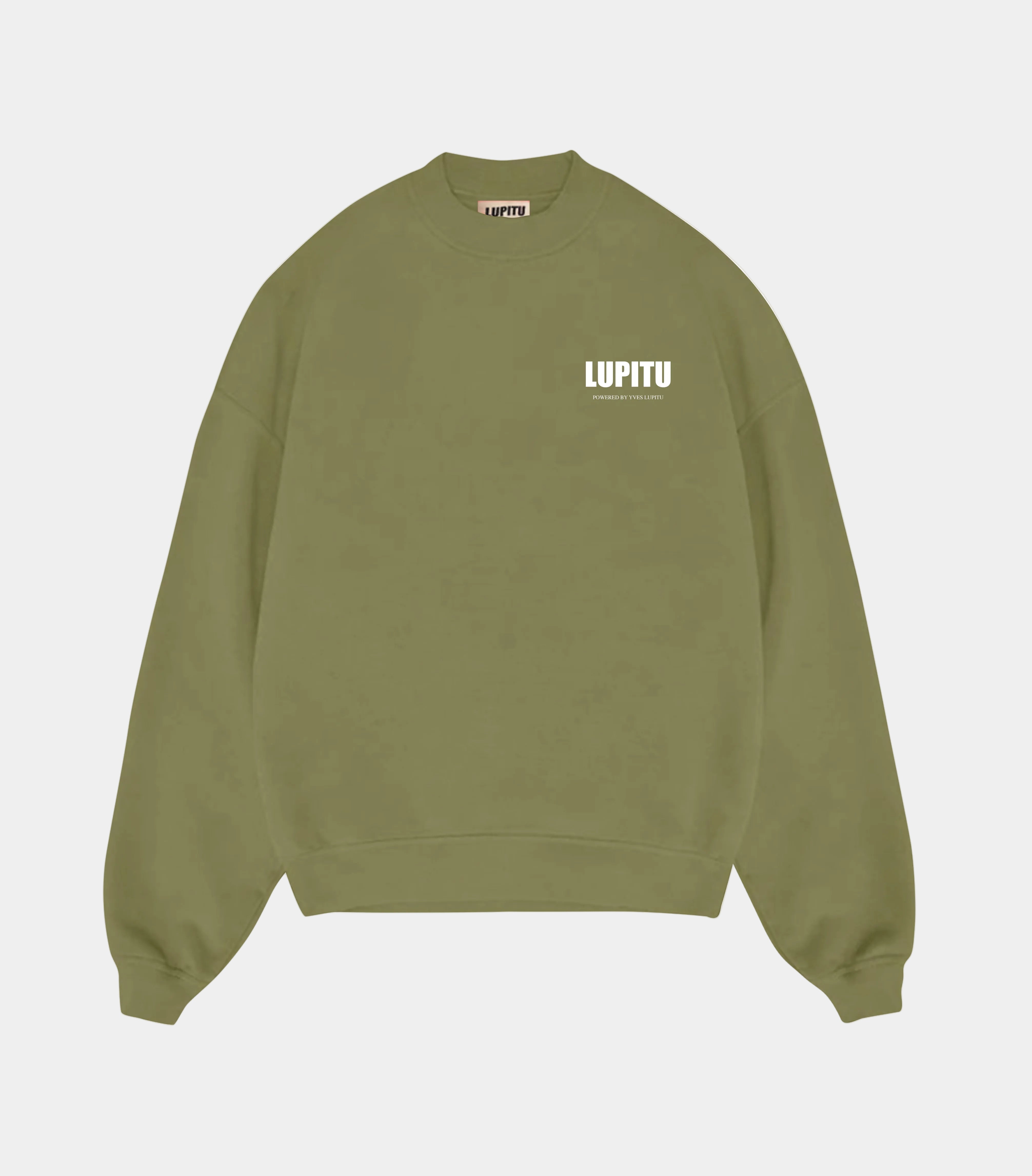 LUPITU ESSENTIALS POWERED KHAKI SWEATSHIRT