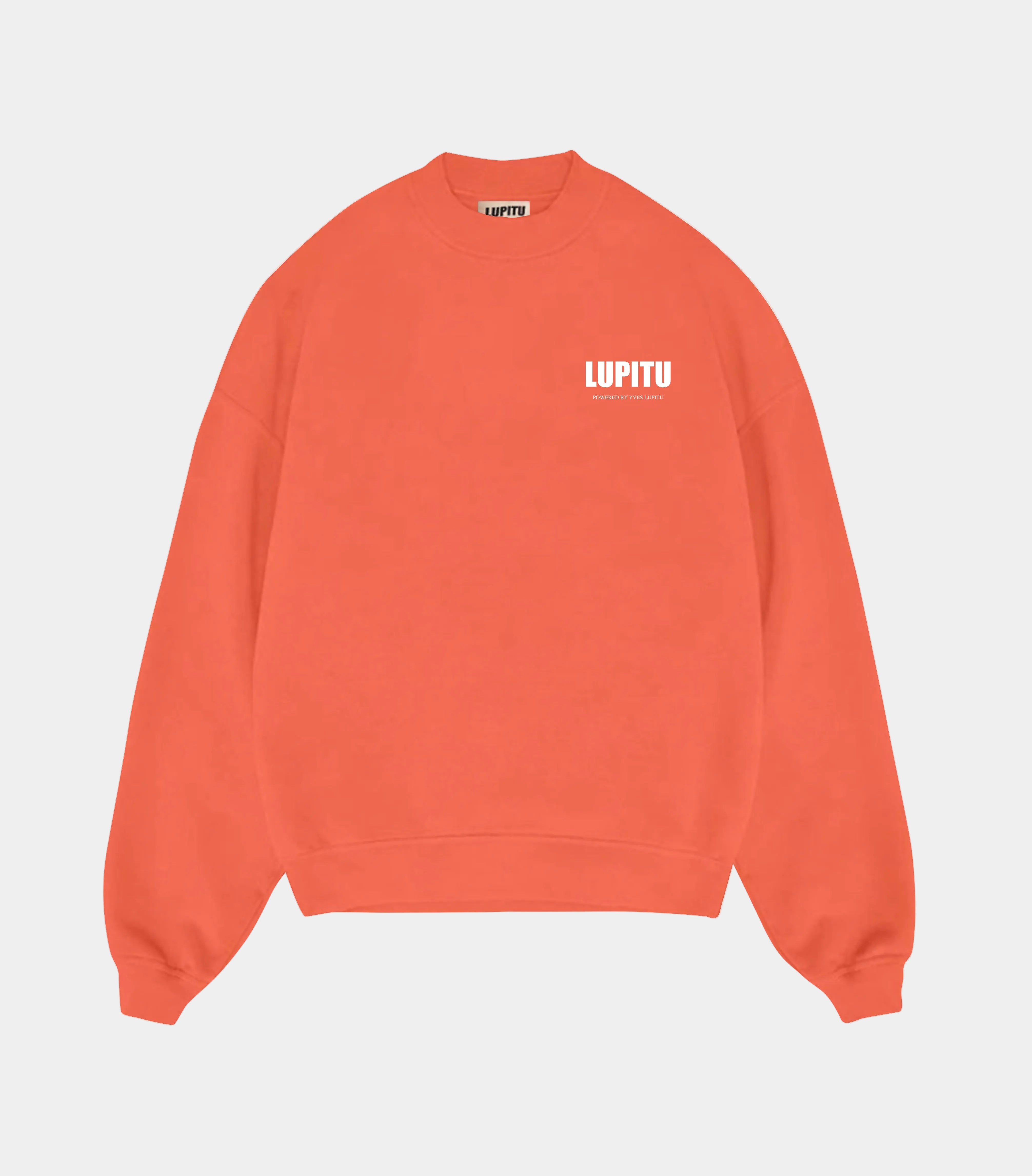 LUPITU ESSENTIALS POWERED ORANGE SWEATSHIRT