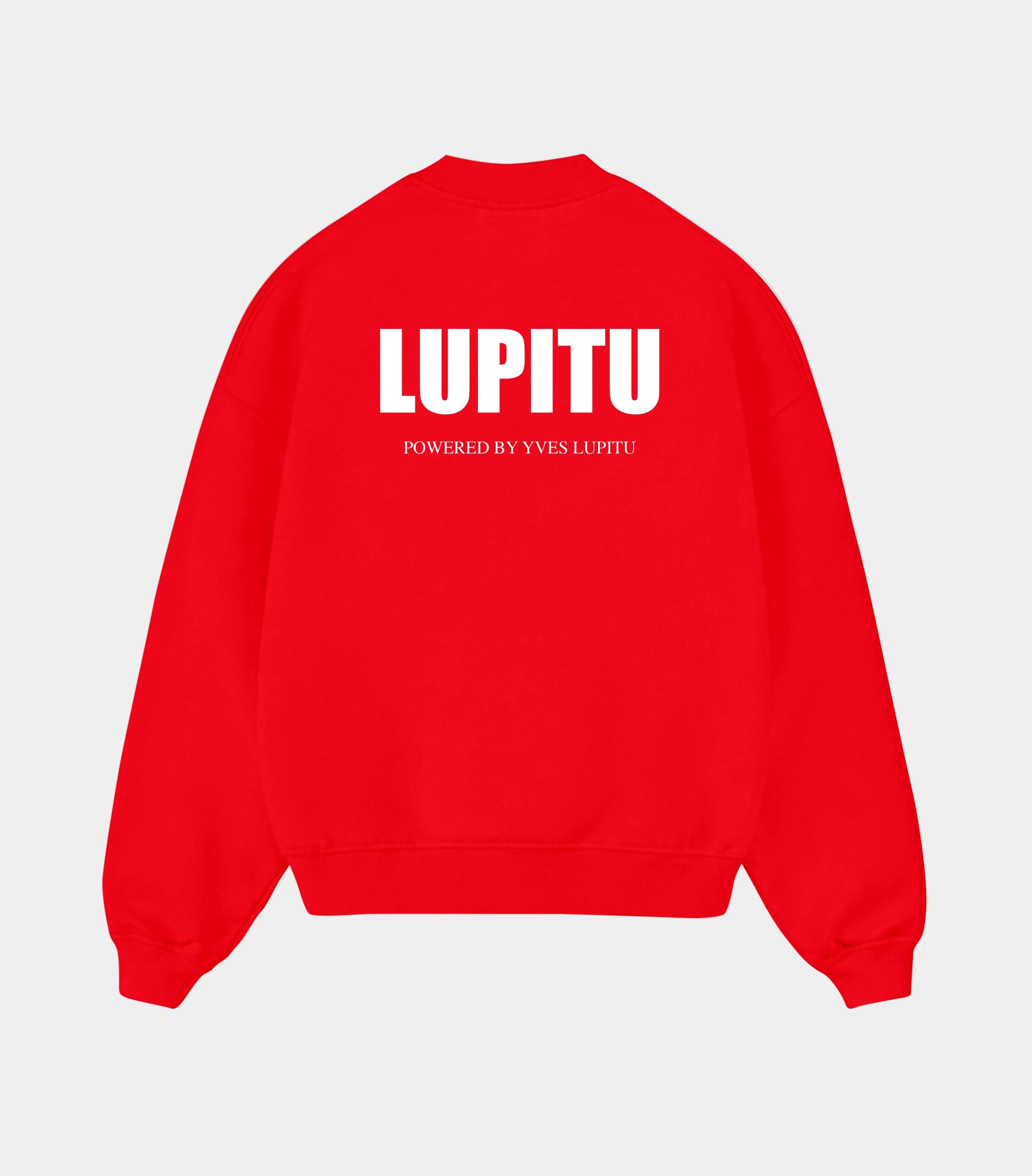 LUPITU ESSENTIALS POWERED RED SWEATSHIRT