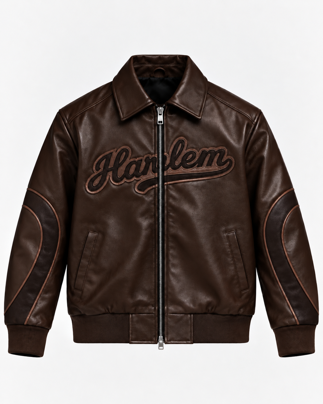 LUPITU BROWN HARLEM LEATHER JACKET