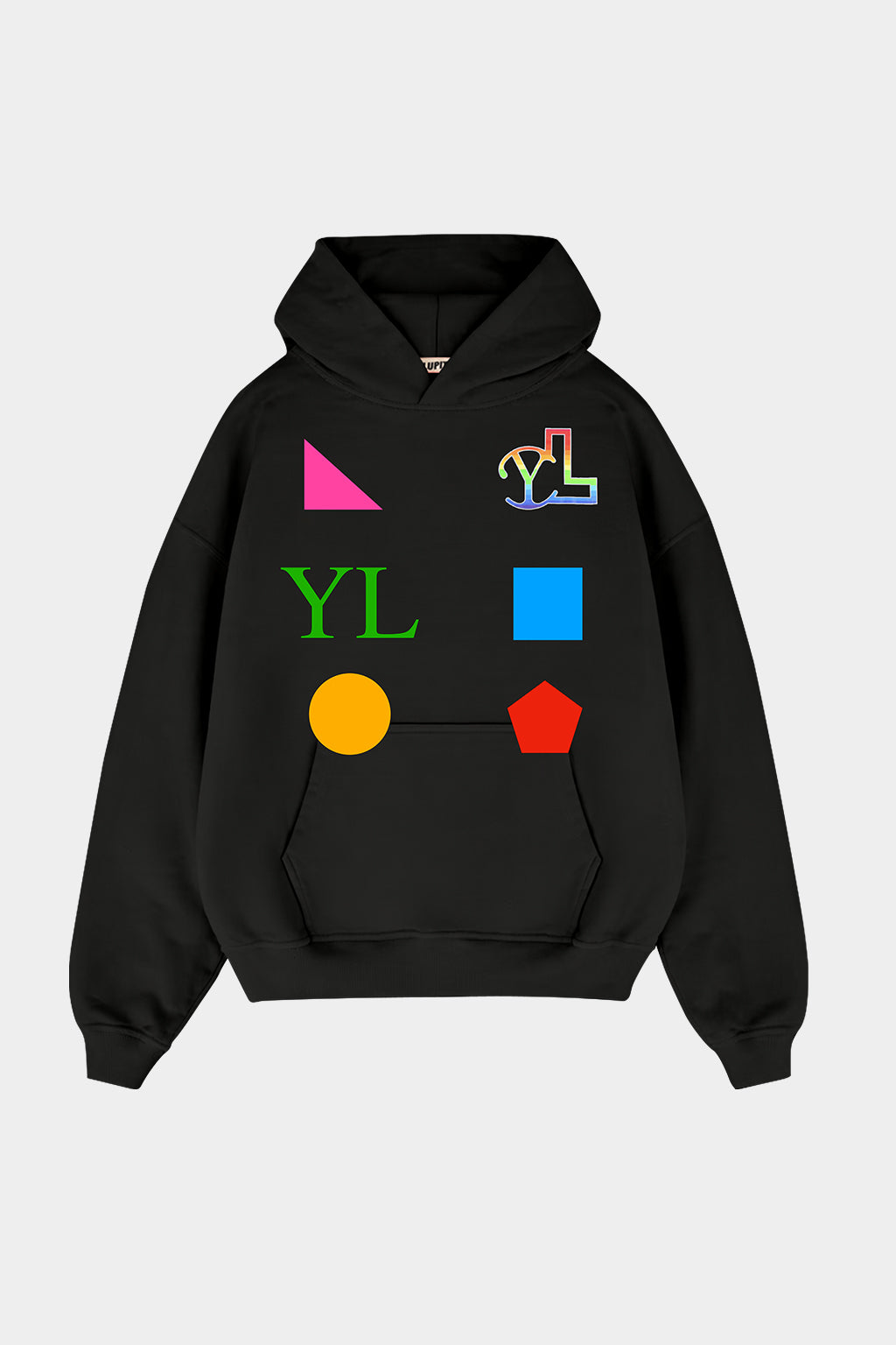 LUPITU MEN'S DOMINO BLACK YL HOODIE