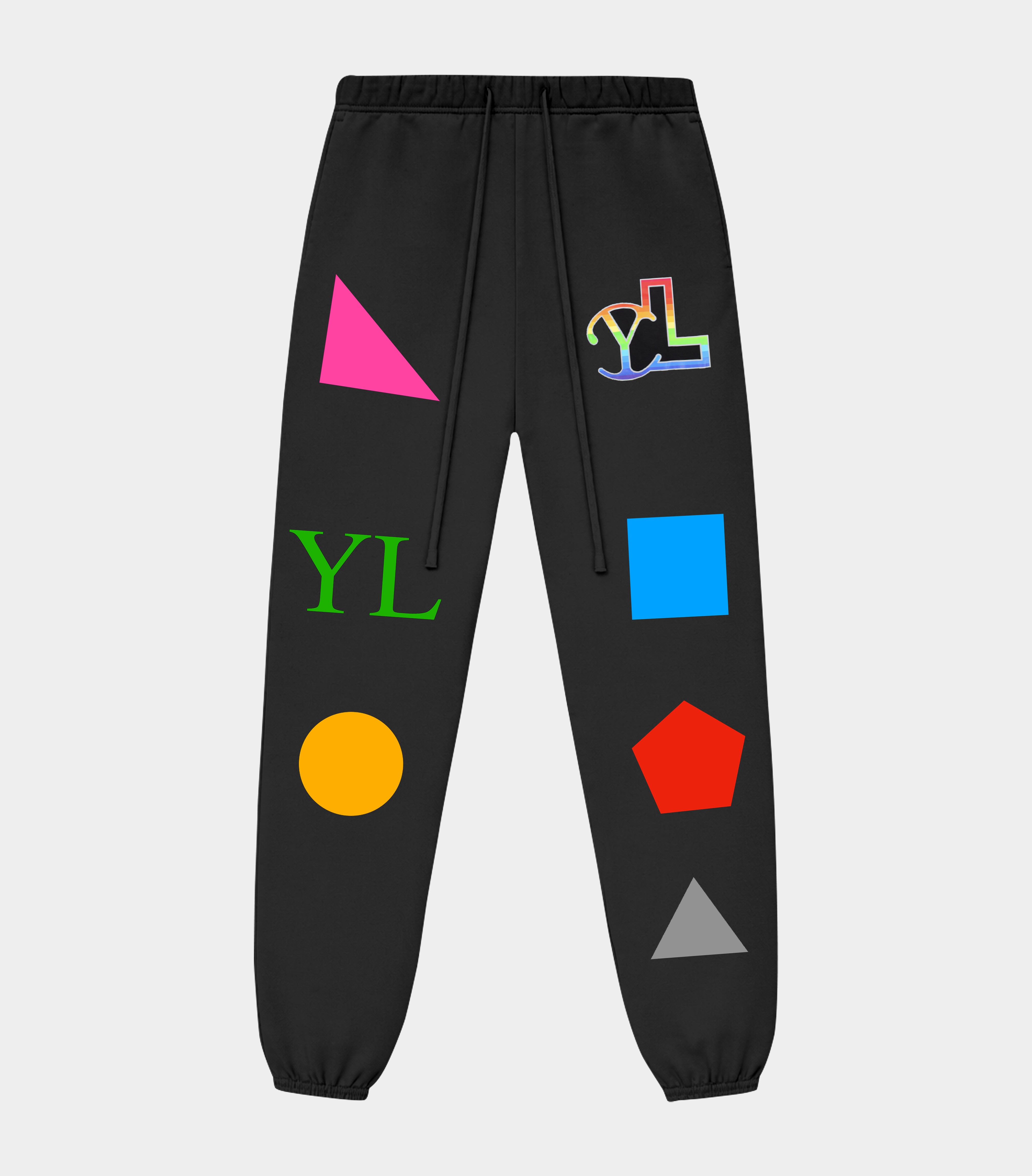 LUPITU MEN'S DOMINO BLACK SWEATPANTS