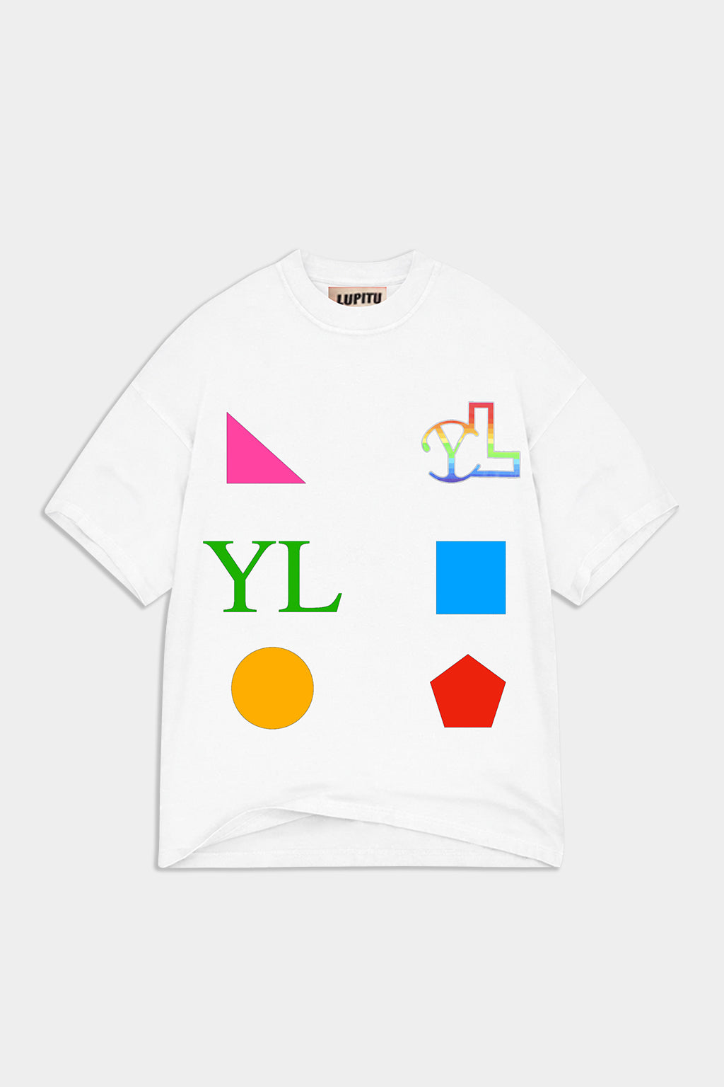 LUPITU MEN'S DOMINO WHITE YL TEE