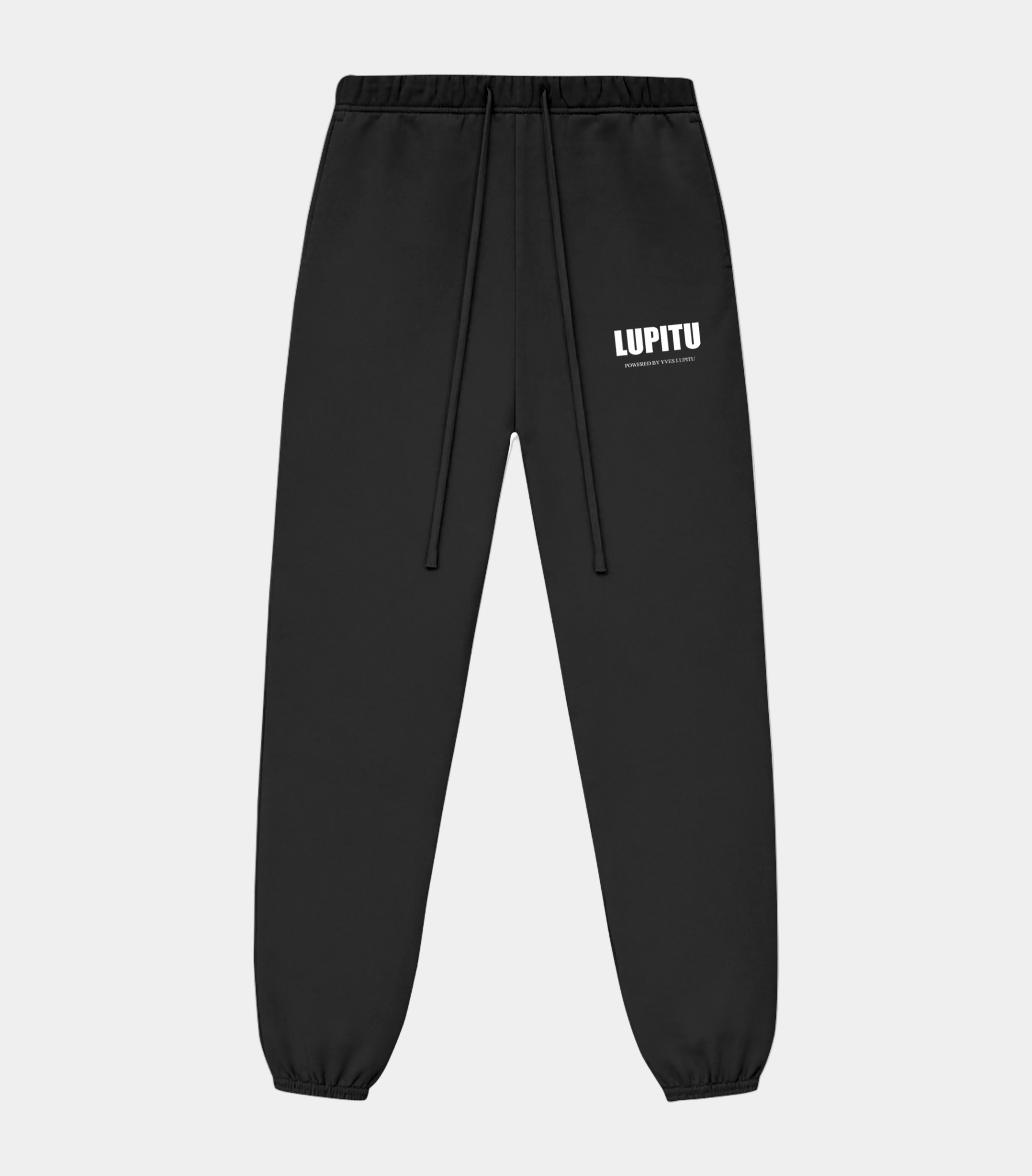 LUPITU ESSENTIALS POWERED BLACK WHITE SWEATPANT