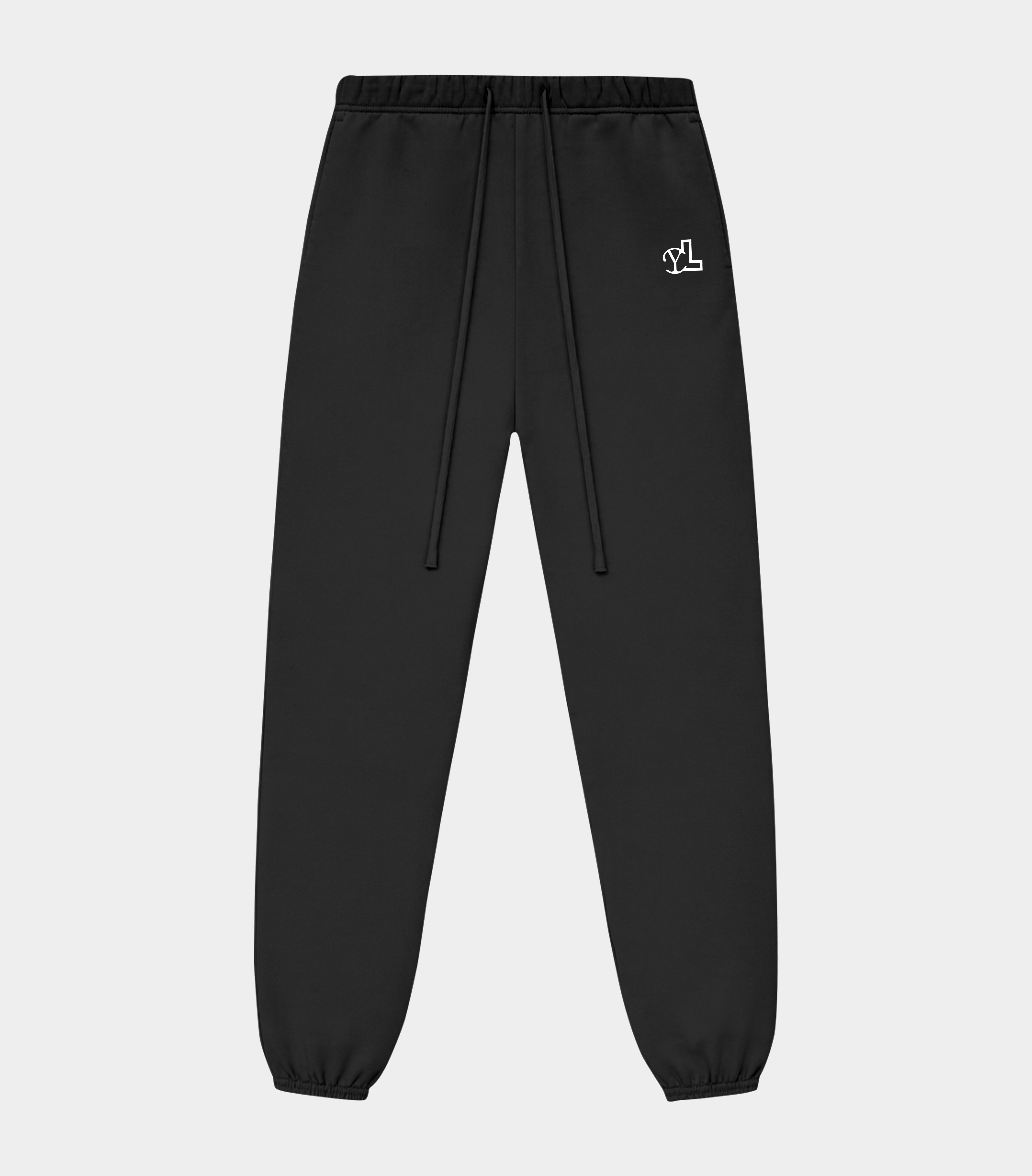 LUPITU MEN'S BLACK YL LOGO JOGGER PANT