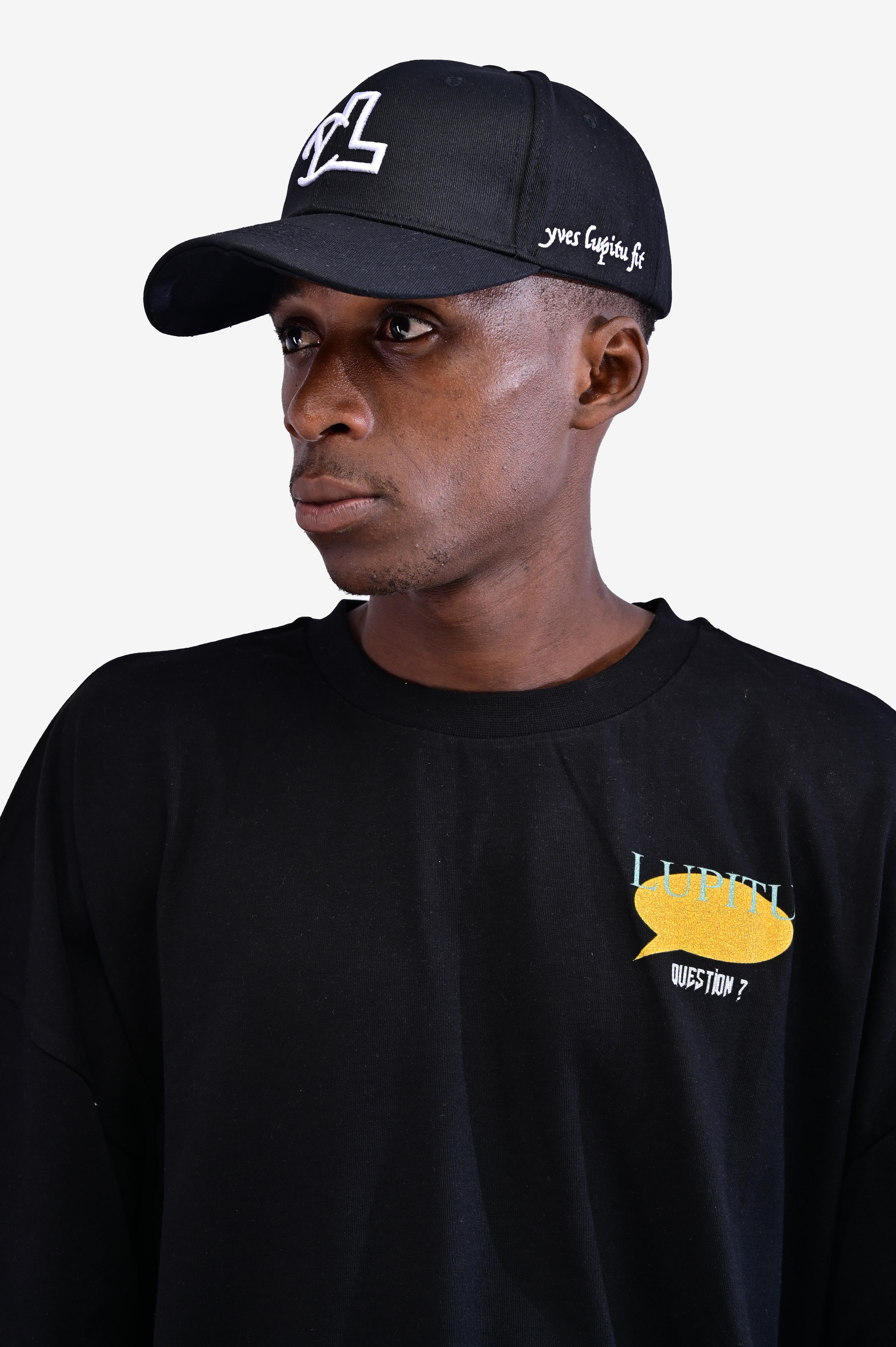 LUPITU ESSENTIALS BLACK FIT CAP