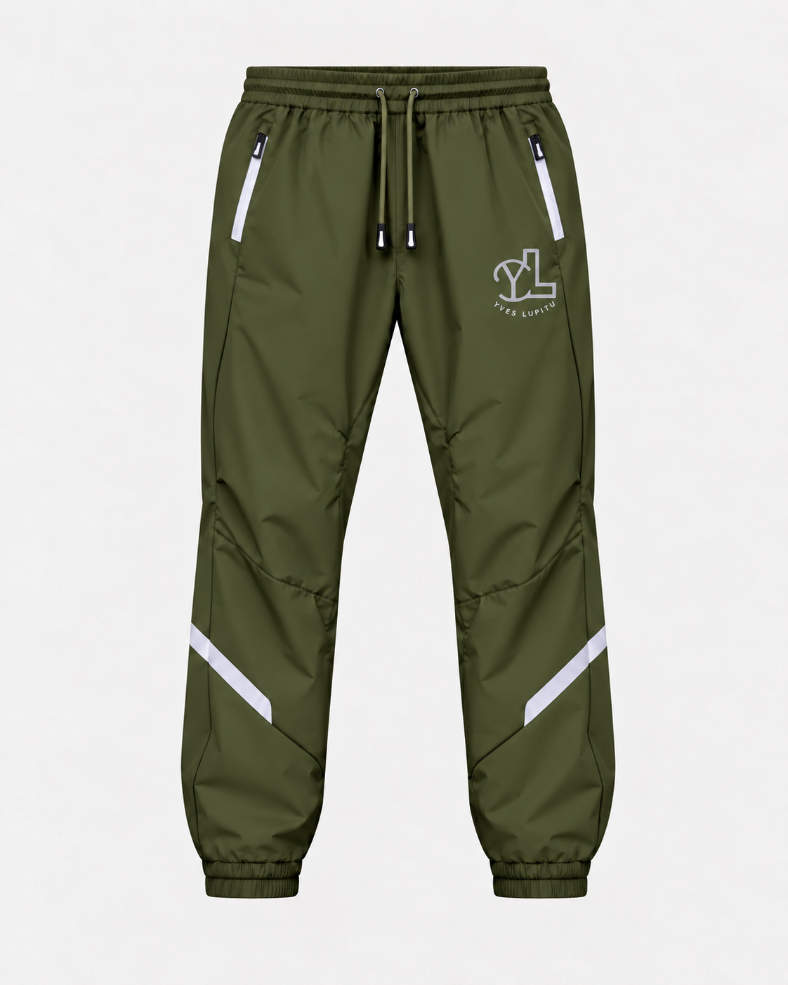 LUPITU CORE OLIVE GREEN TRACK PANTS