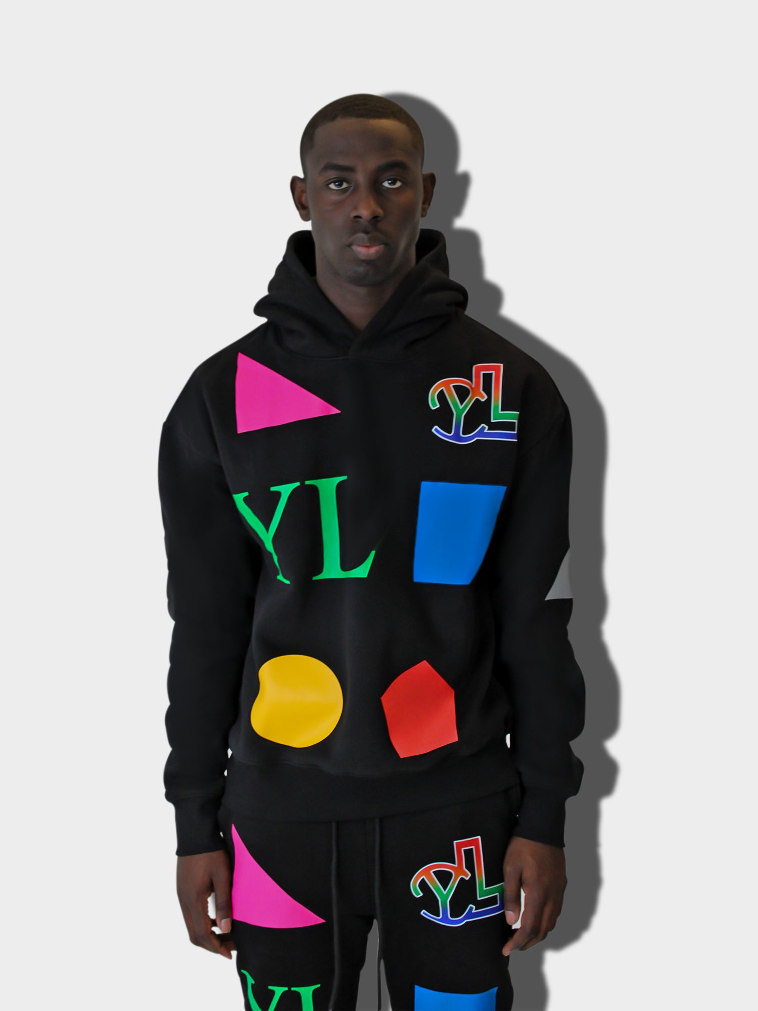 LUPITU MEN'S DOMINO BLACK YL HOODIE