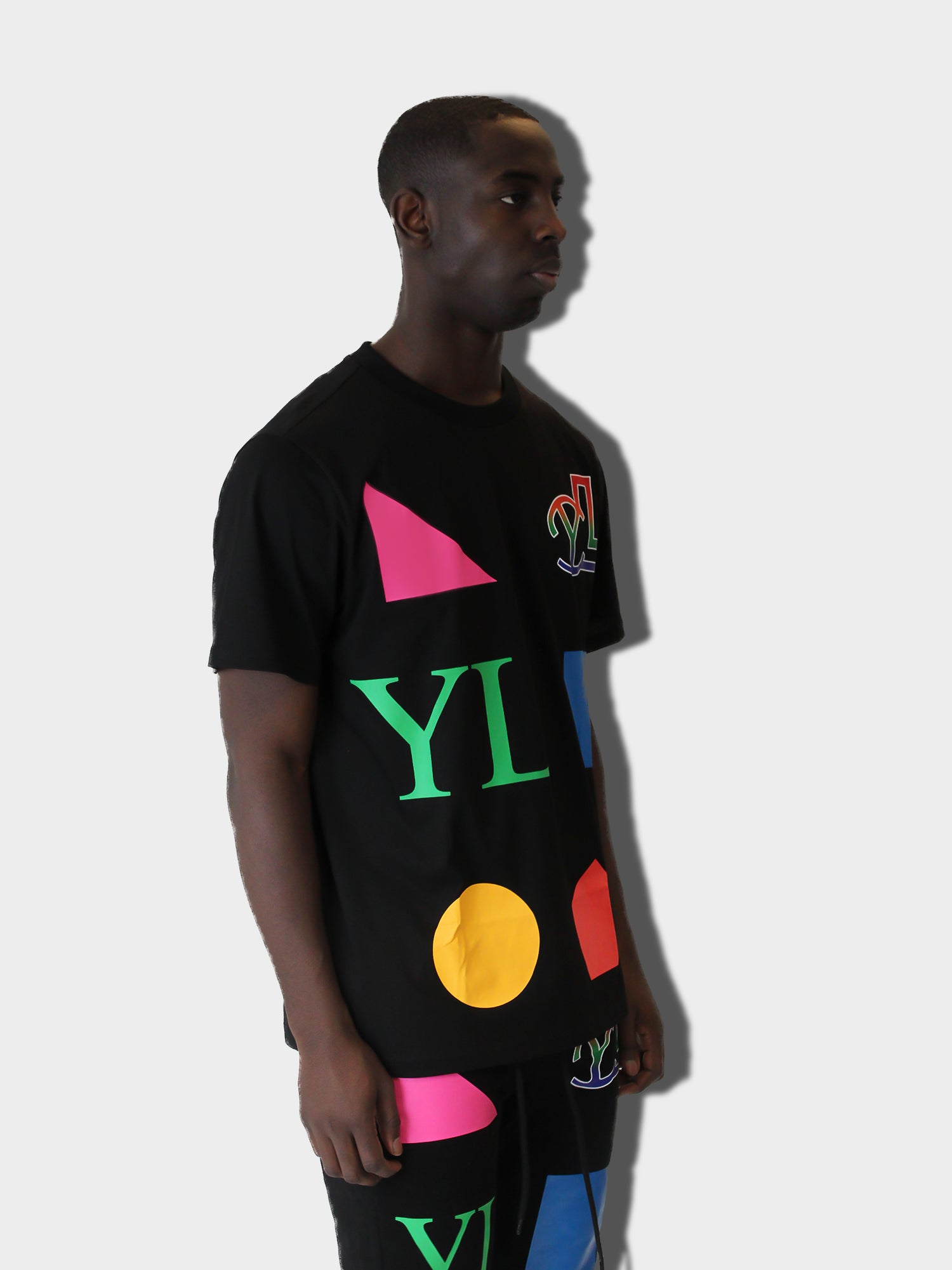 LUPITU MEN'S DOMINO BLACK YL TEE