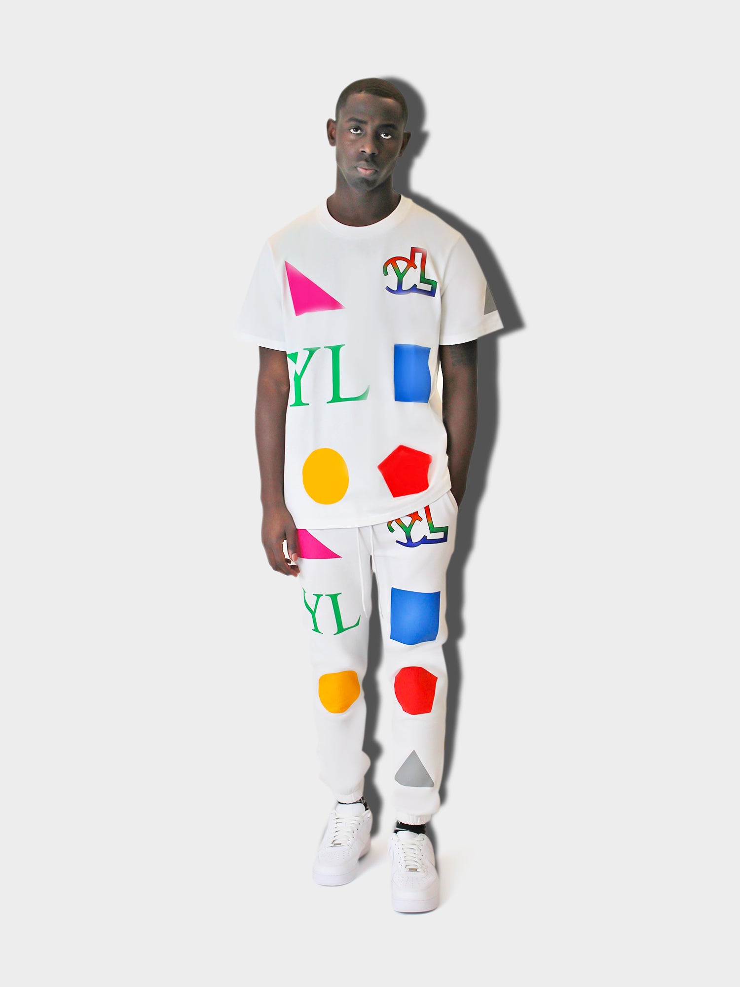 LUPITU MEN'S DOMINO WHITE YL TEE