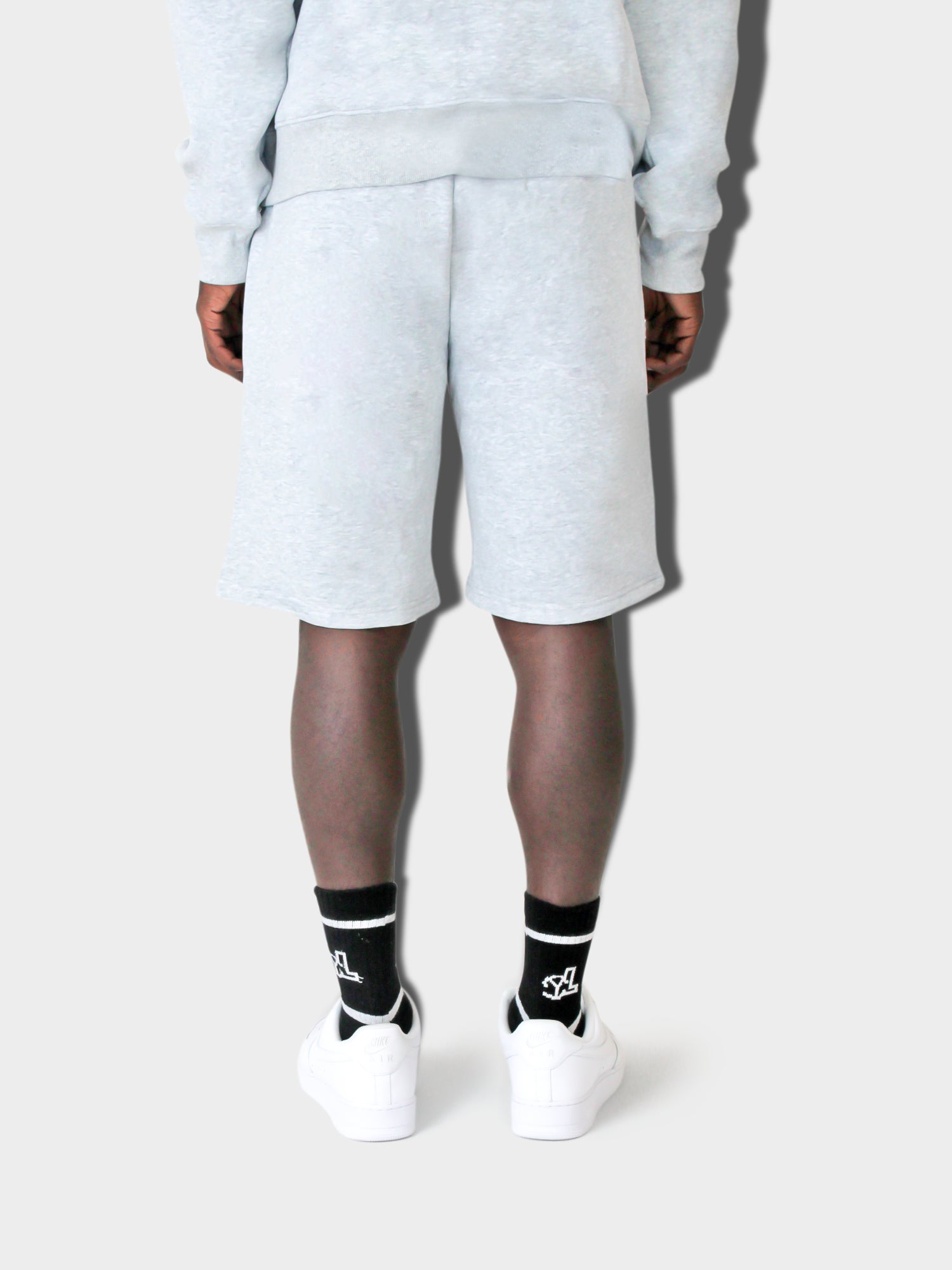LUPITU MEN'S GREY CHINESE LOGO SHORT