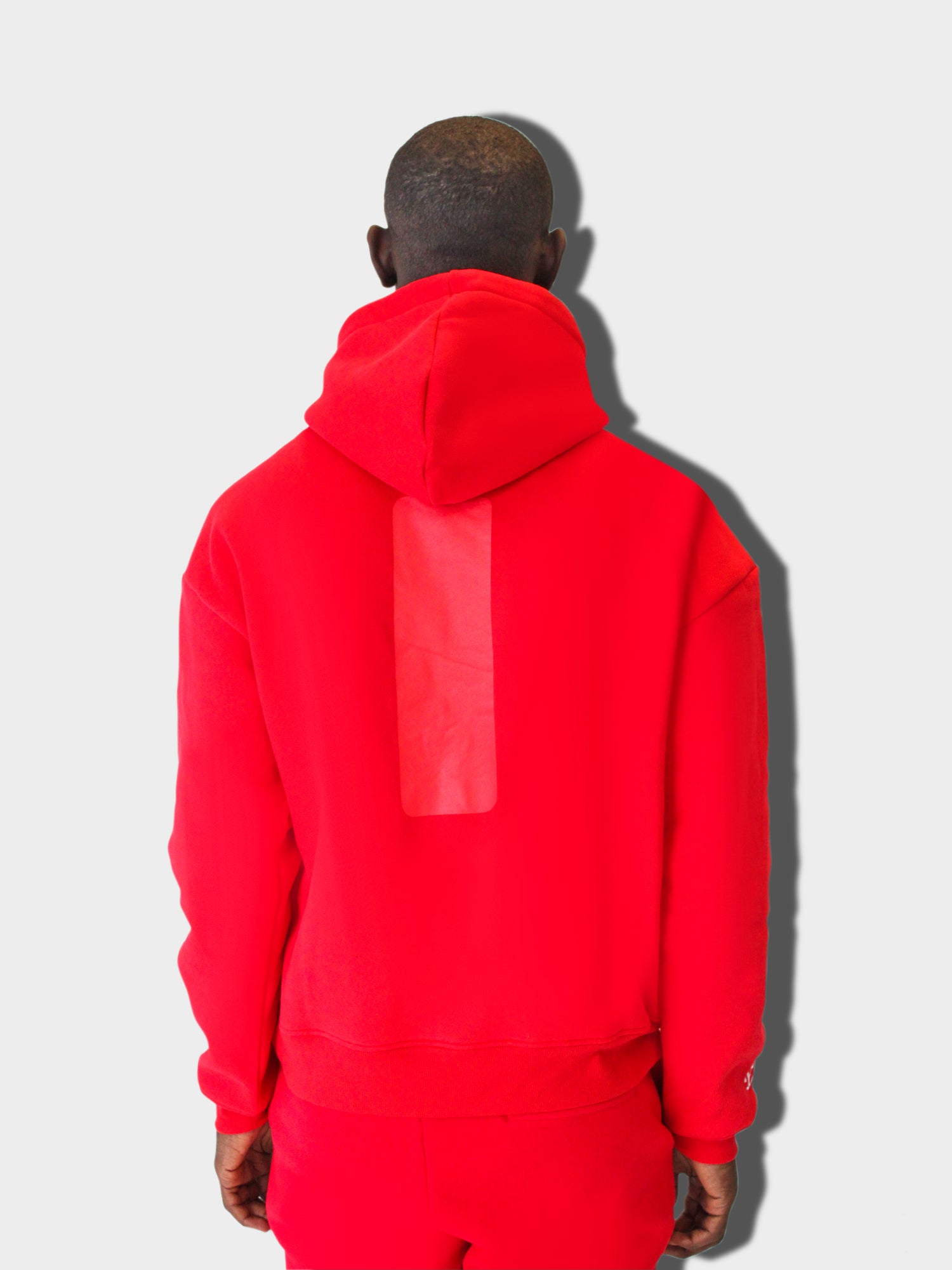 LUPITU MEN'S RED YL LOGO HOODIE