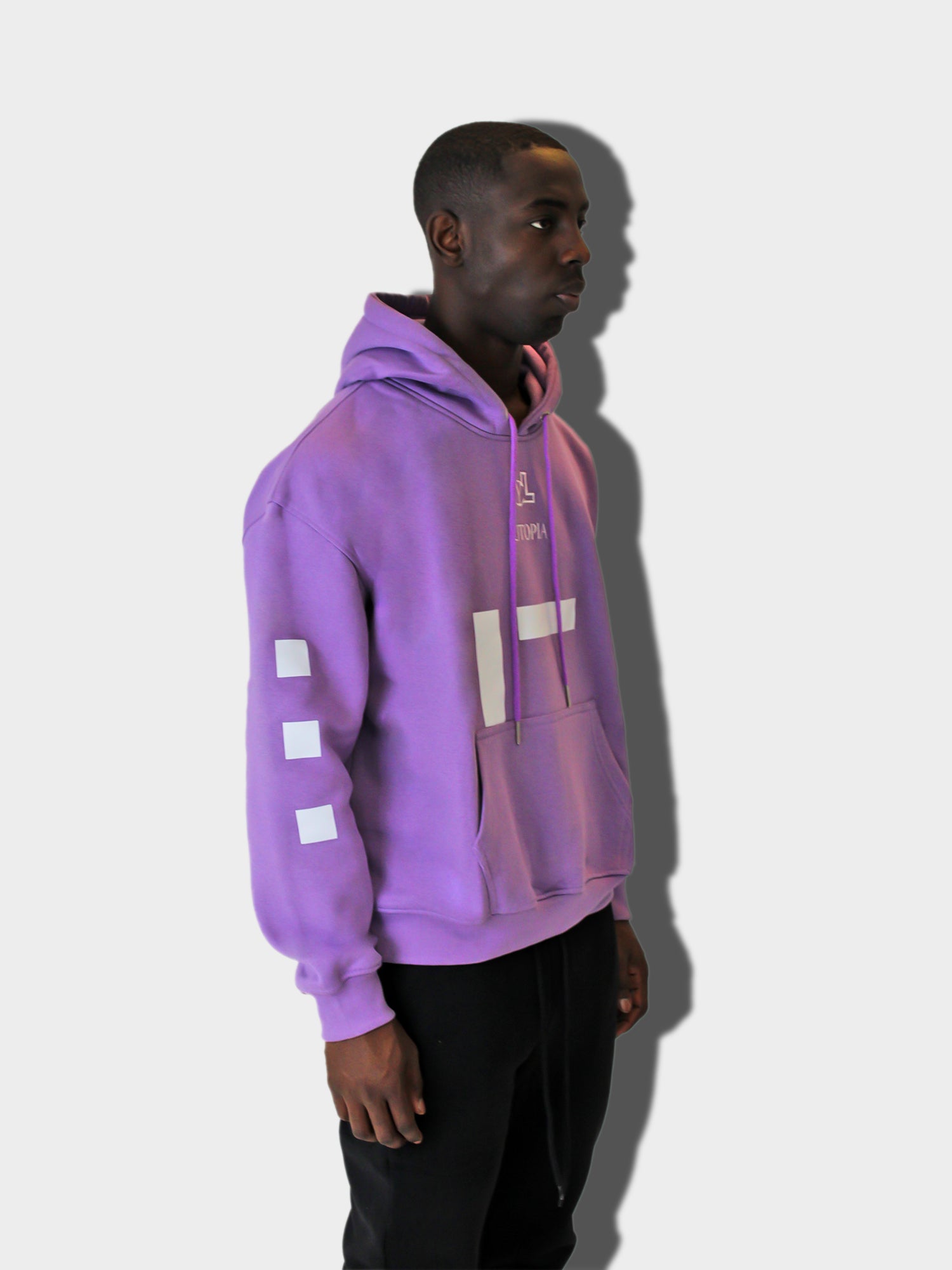 LUPITU MEN'S UTOPIA PURPLE HOODIE