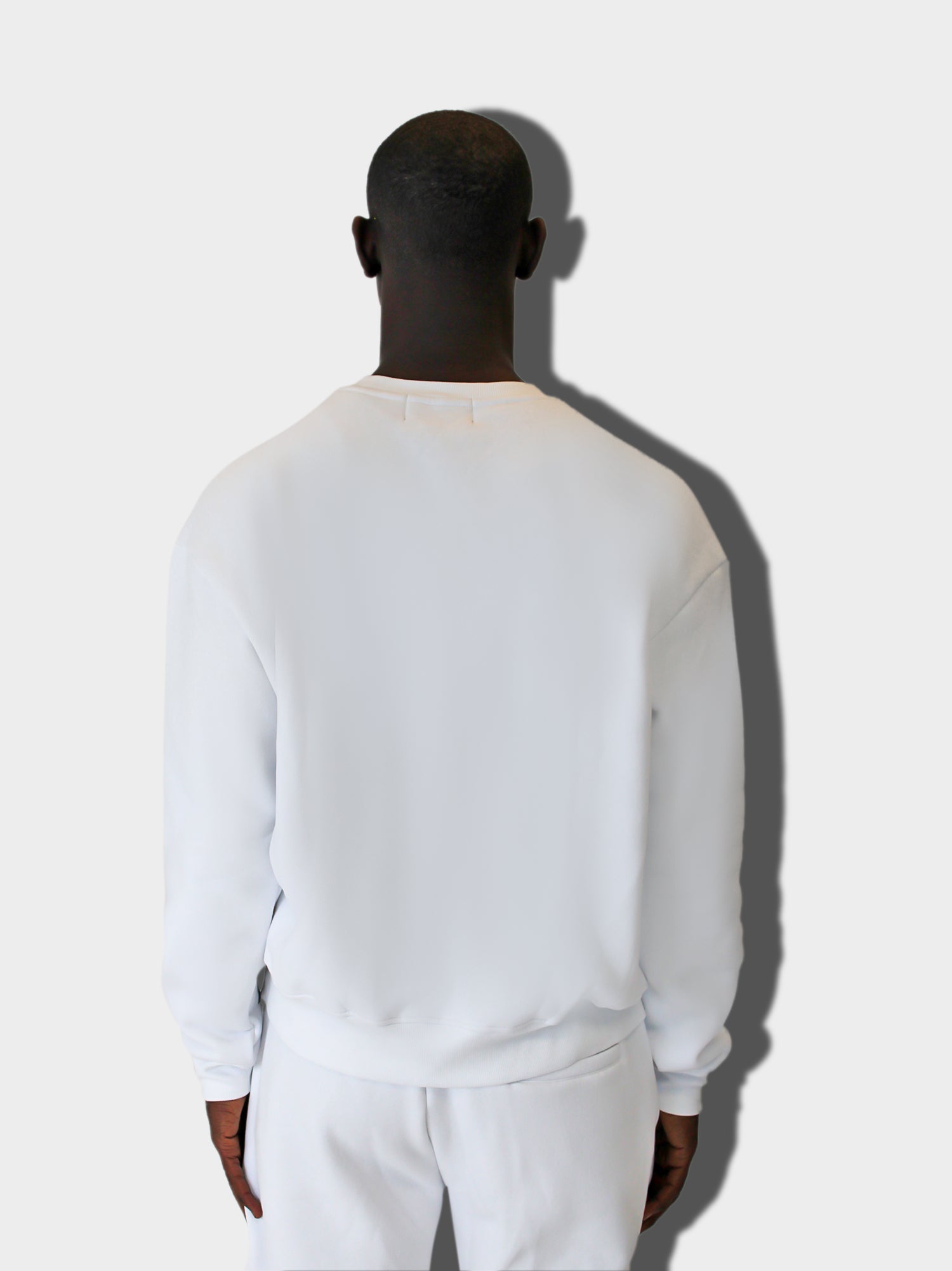 LUPITU MEN'S WHITE PUZZLE SWEATER