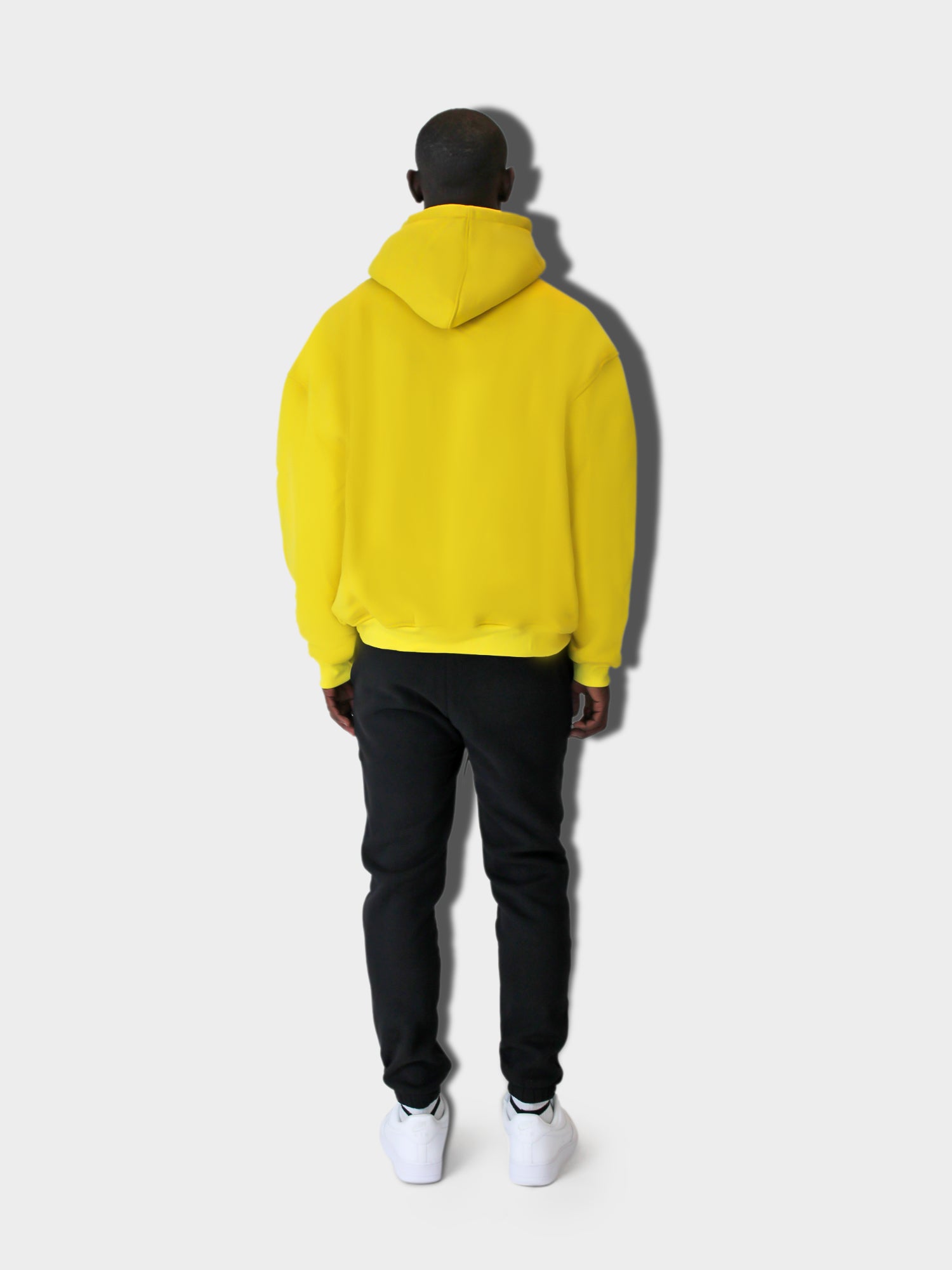 LUPITU MEN'S YELLOW HUNGRY DOG HOODIE