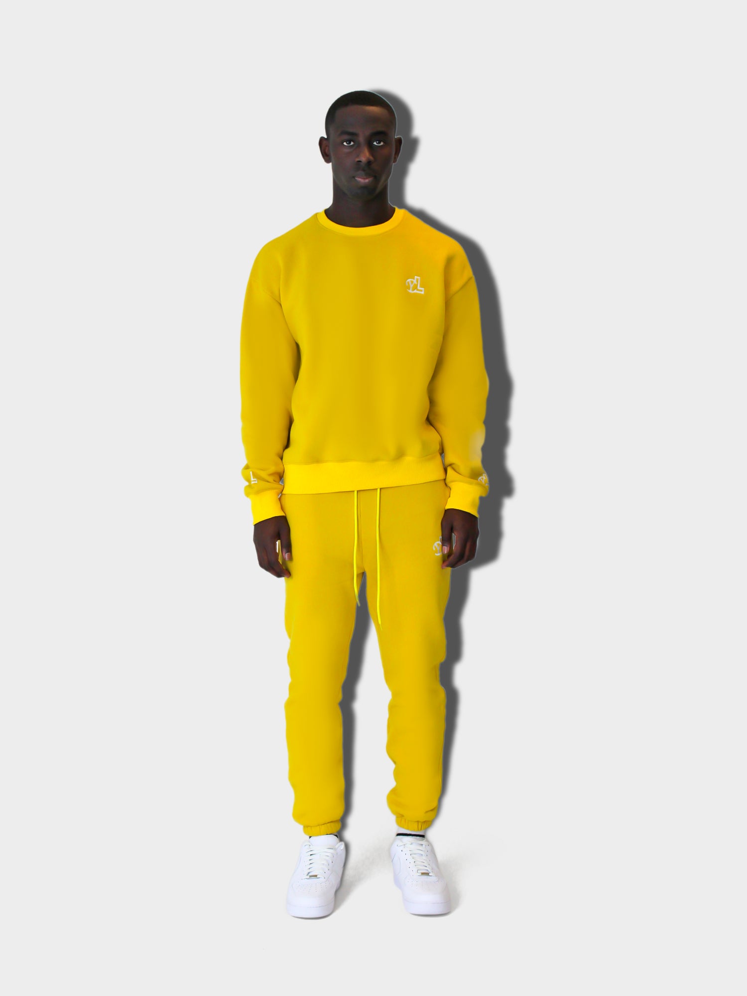 LUPITU MEN'S YELLOW YL LOGO SWEATER