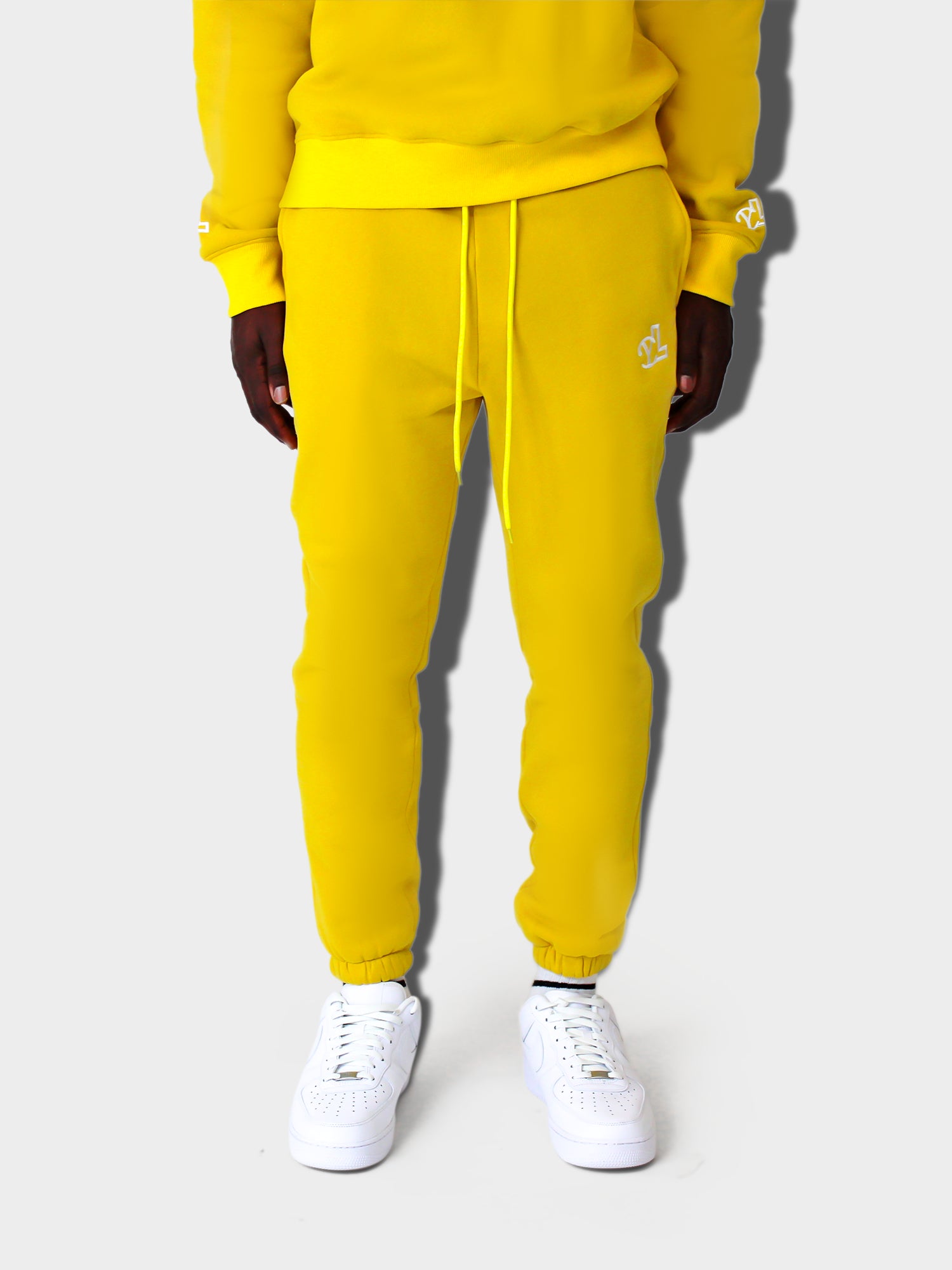 LUPITU MEN'S YELLOW YL LOGO JOGGER PANT