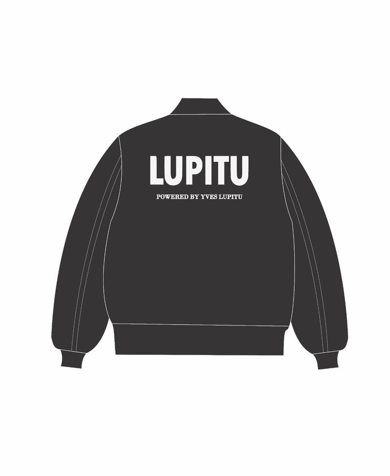 POWERED LUPITU BLACK BOMBER JACKET