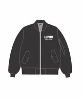 POWERED LUPITU BLACK BOMBER JACKET
