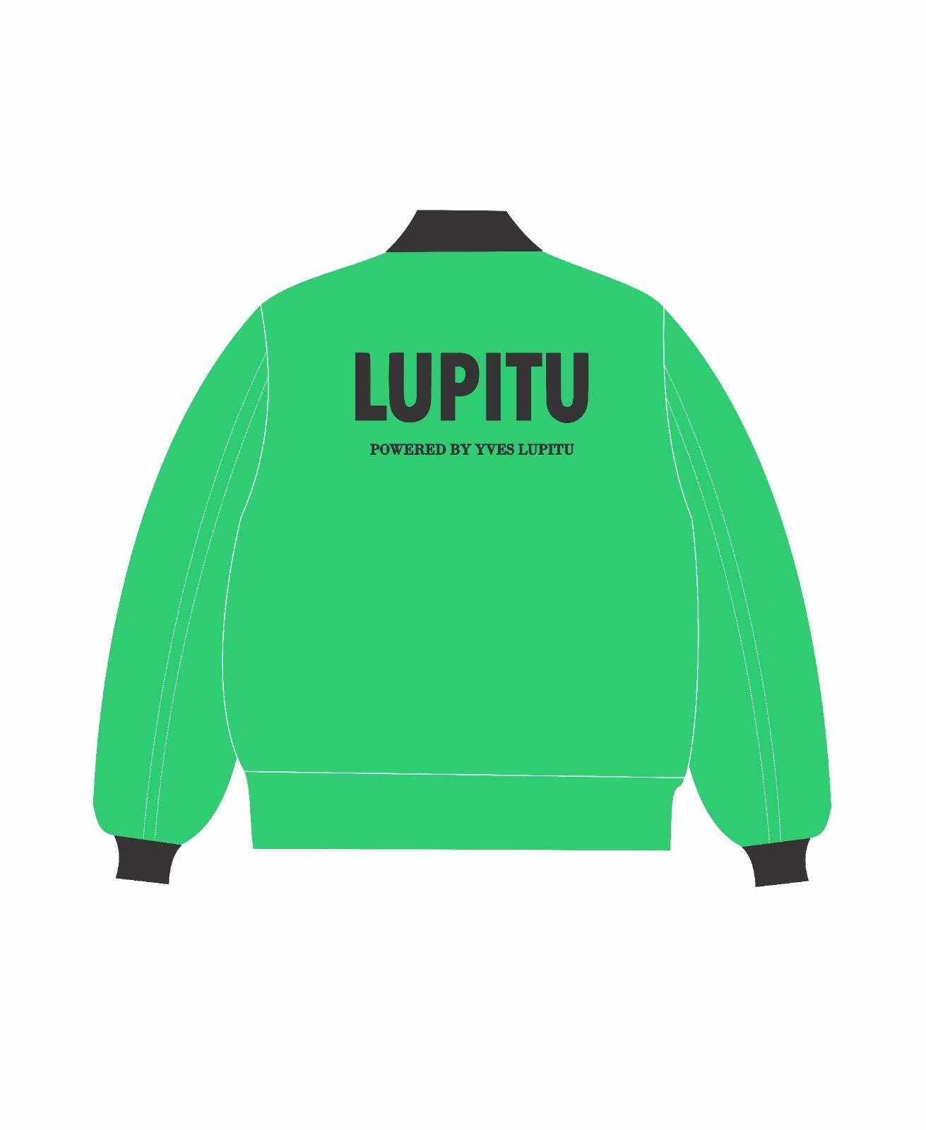 LUPITU POWERED GREEN BOMBER JACKET