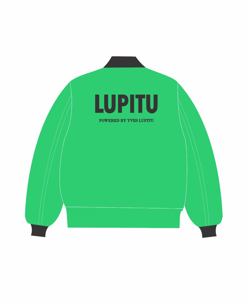 POWERED LUPITU GREEN BOMBER JACKET