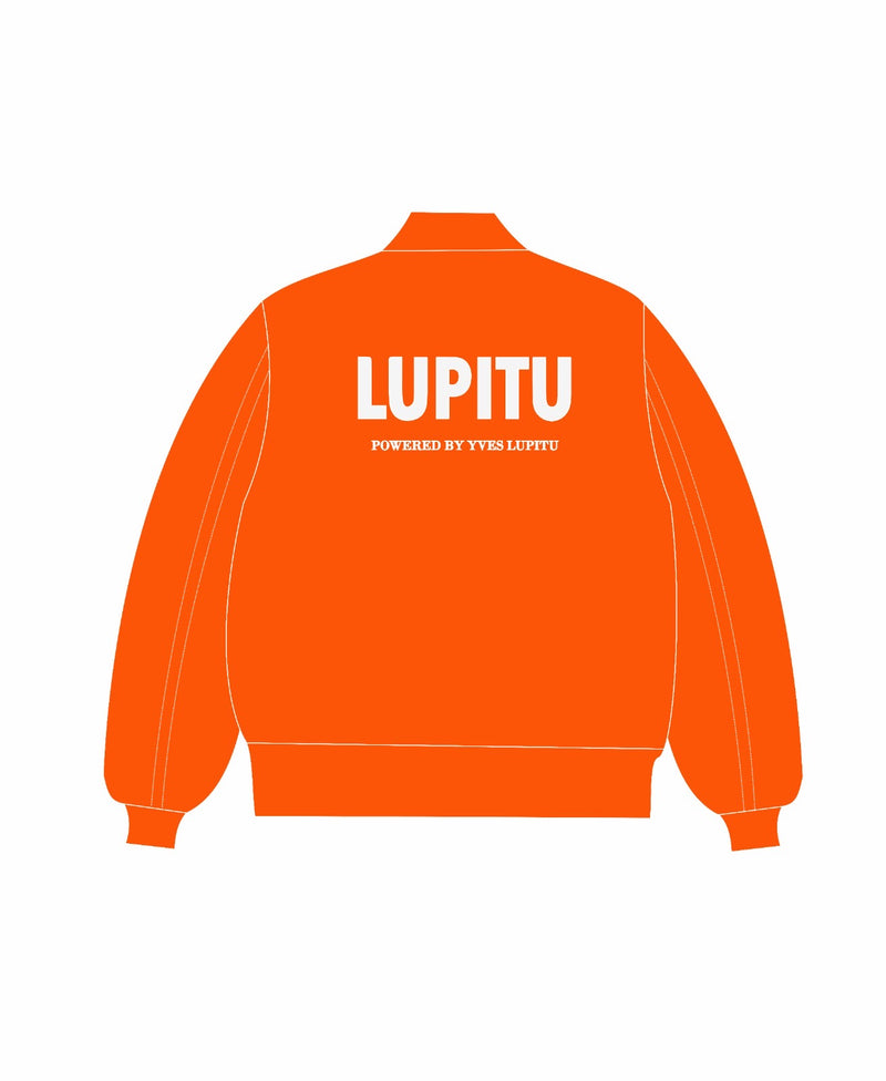 POWERED LUPITU ORANGE BOMBER JACKET