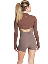 Cropped Cardigan LUPITU Brown