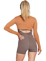 Cropped Cardigan LUPITU Caramel