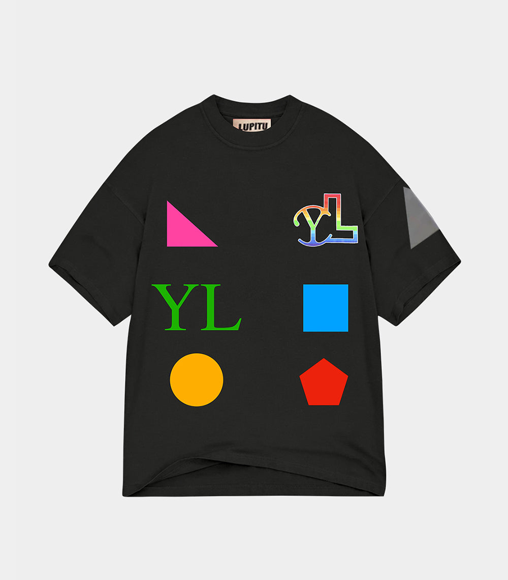 LUPITU MEN'S DOMINO BLACK YL TEE