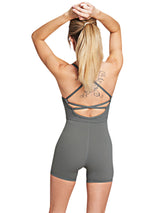 Eva Jumpsuit Short LUPITU Antrazit