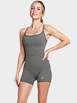 Eva Jumpsuit Short LUPITU Antrazit