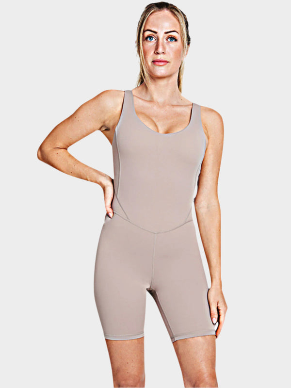 Eva Jumpsuit Short LUPITU  Milky Tea
