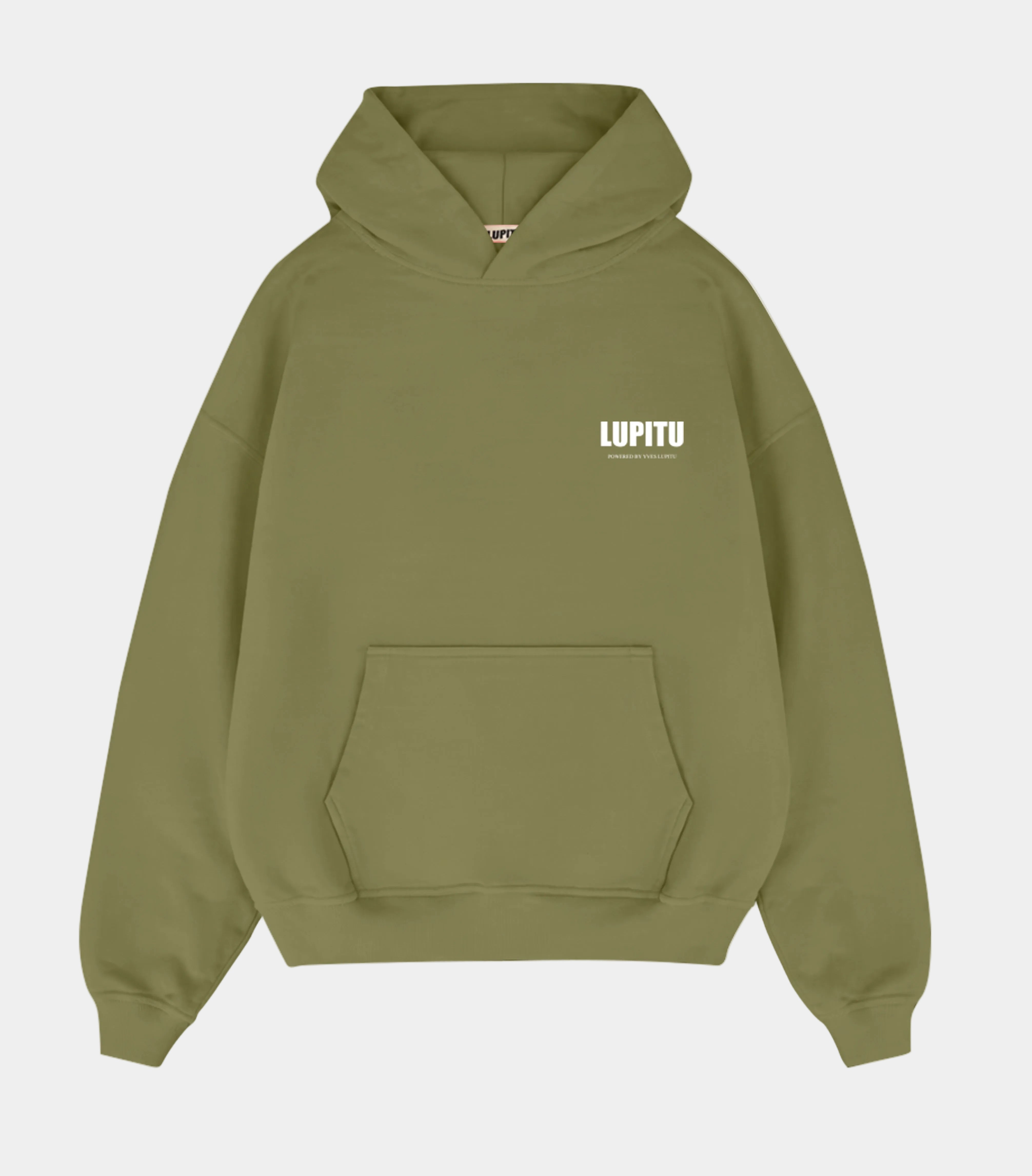 LUPITU ESSENTIALS POWERED KHAKI HOODIE