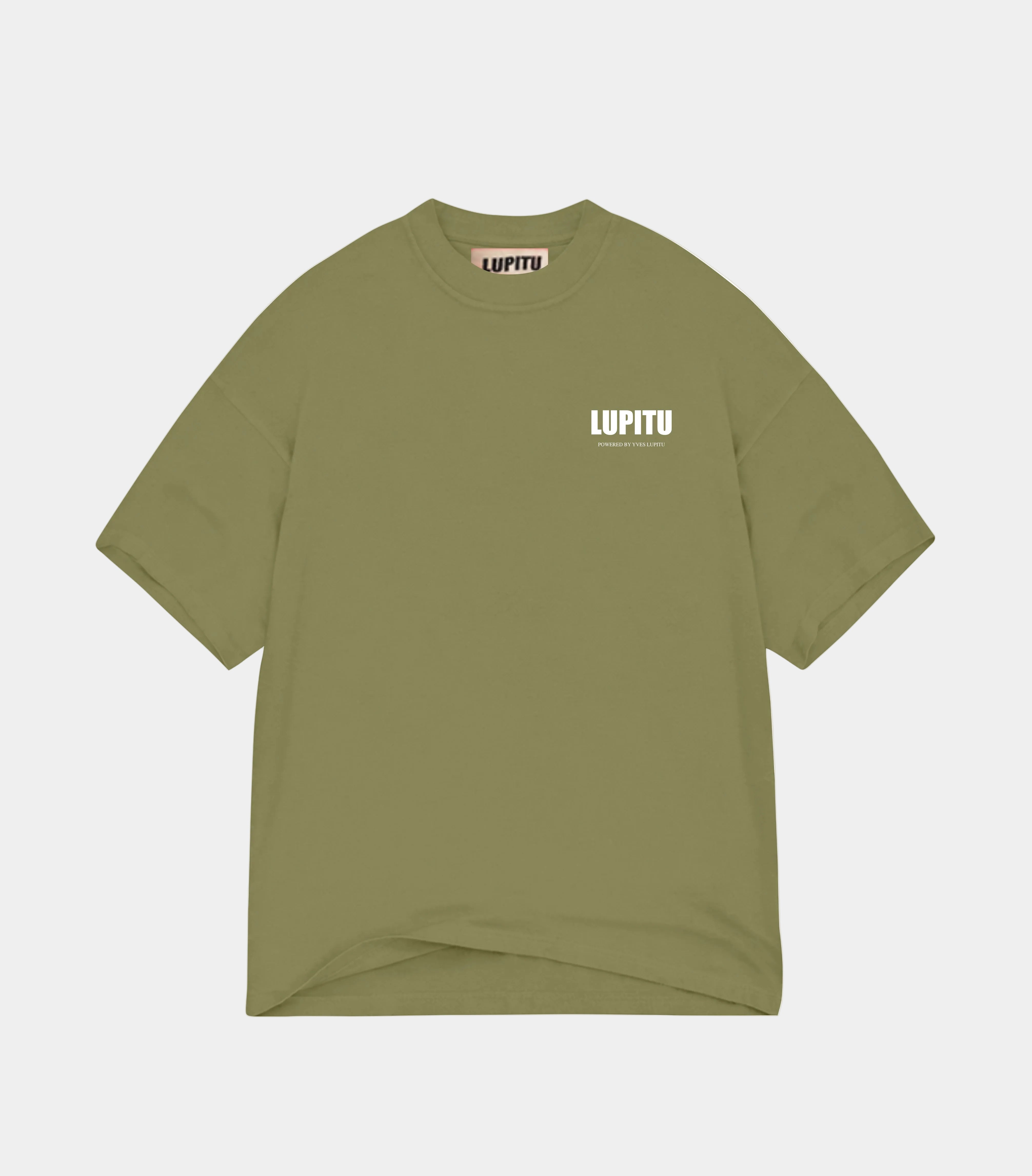 LUPITU ESSENTIALS POWERED KHAKI TEE