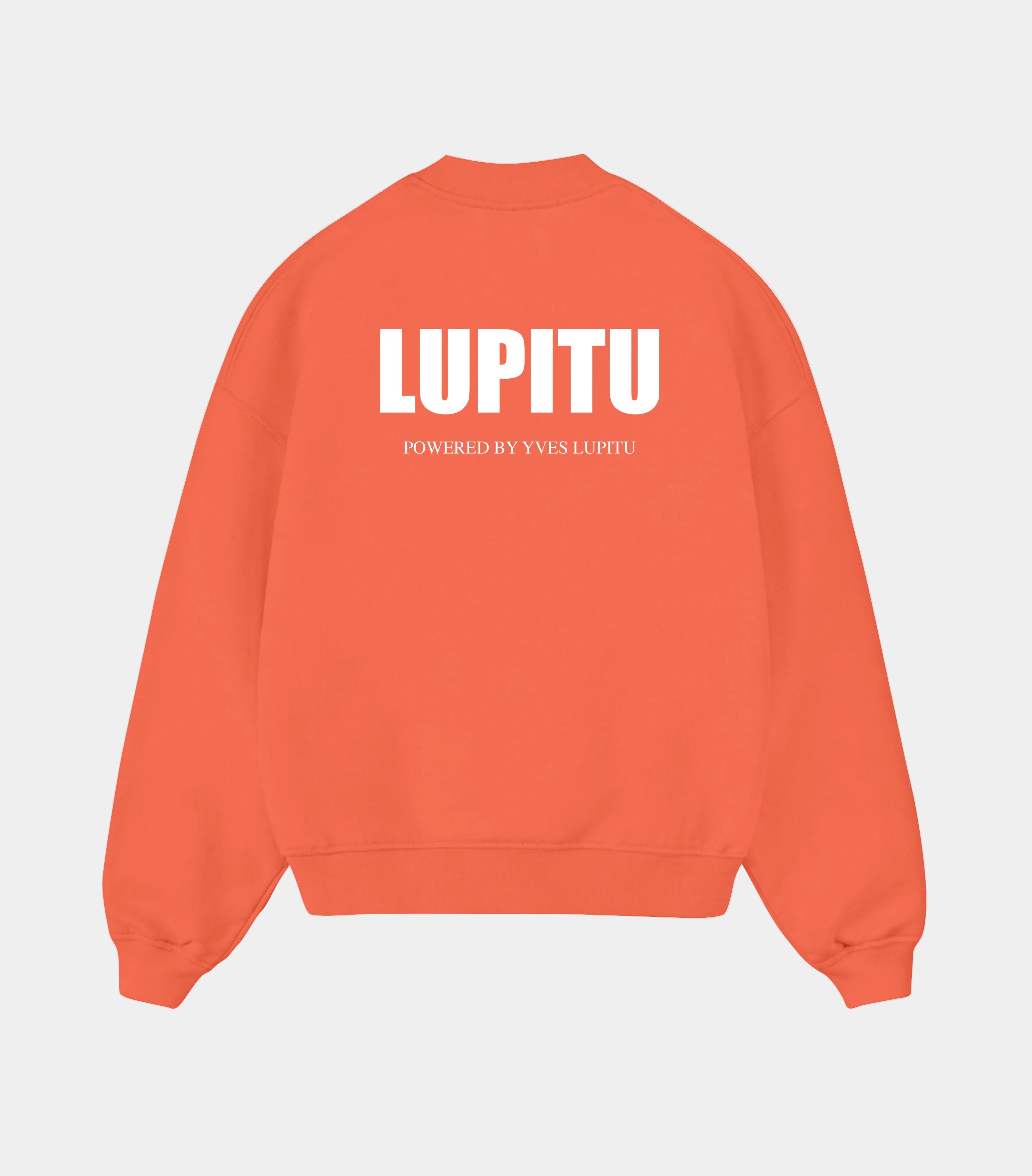 LUPITU ESSENTIALS POWERED ORANGE SWEATSHIRT