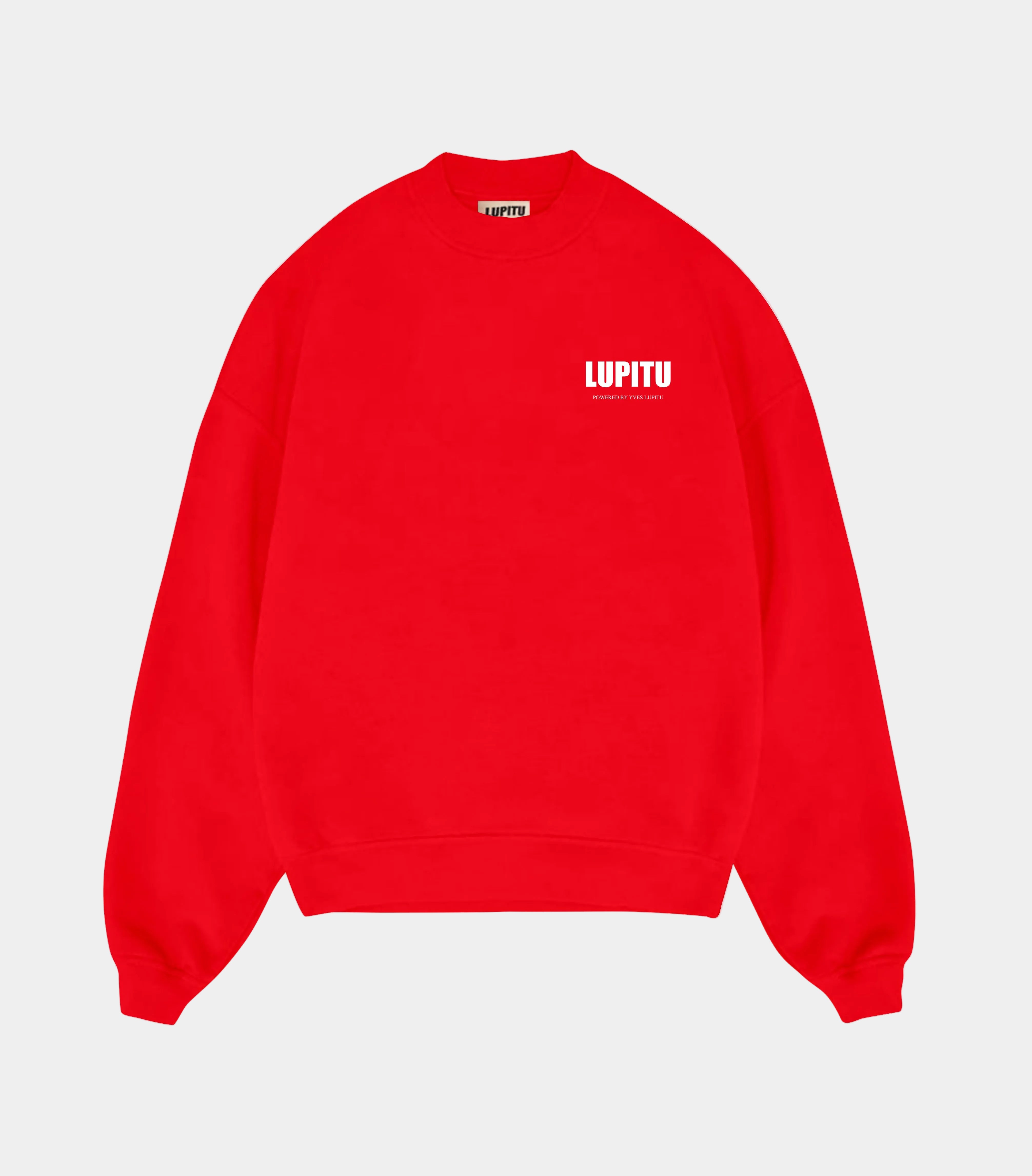 LUPITU ESSENTIALS POWERED RED SWEATSHIRT