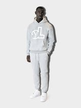 LUPITU GREY YL LOGO HOODIE