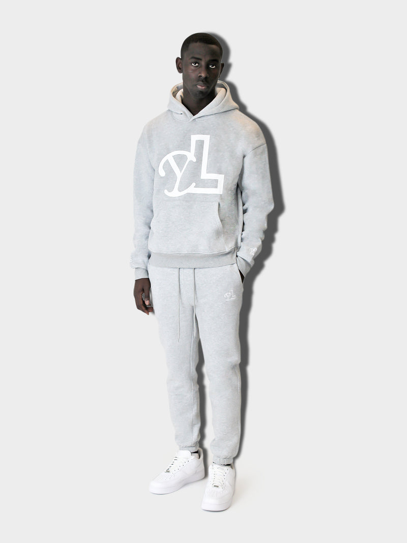 LUPITU GREY YL LOGO HOODIE