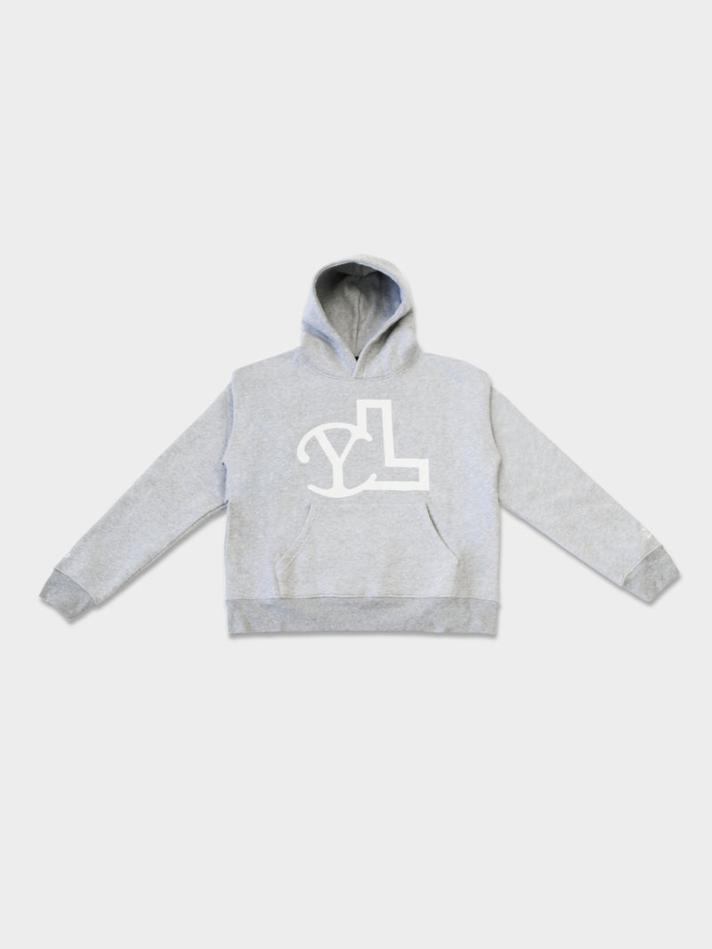 LUPITU GREY YL LOGO HOODIE