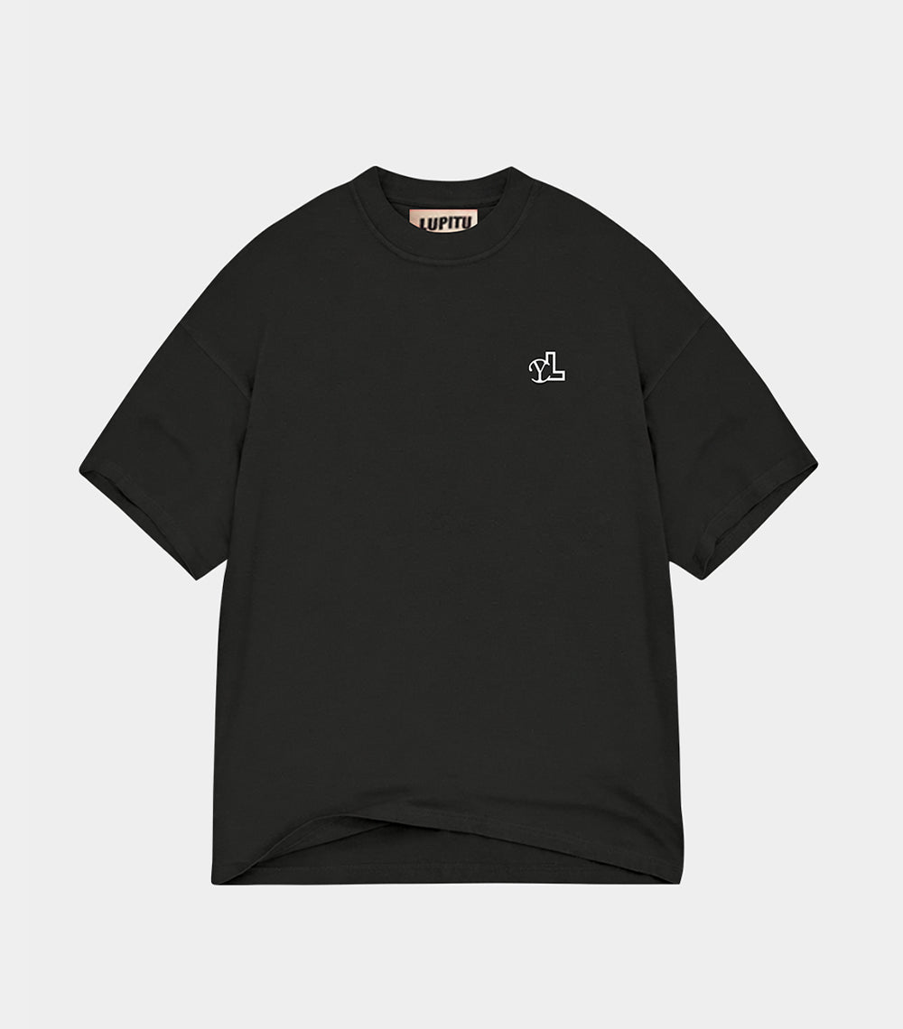 LUPITU MEN'S 2 PACK WHITE & BLACK TEES