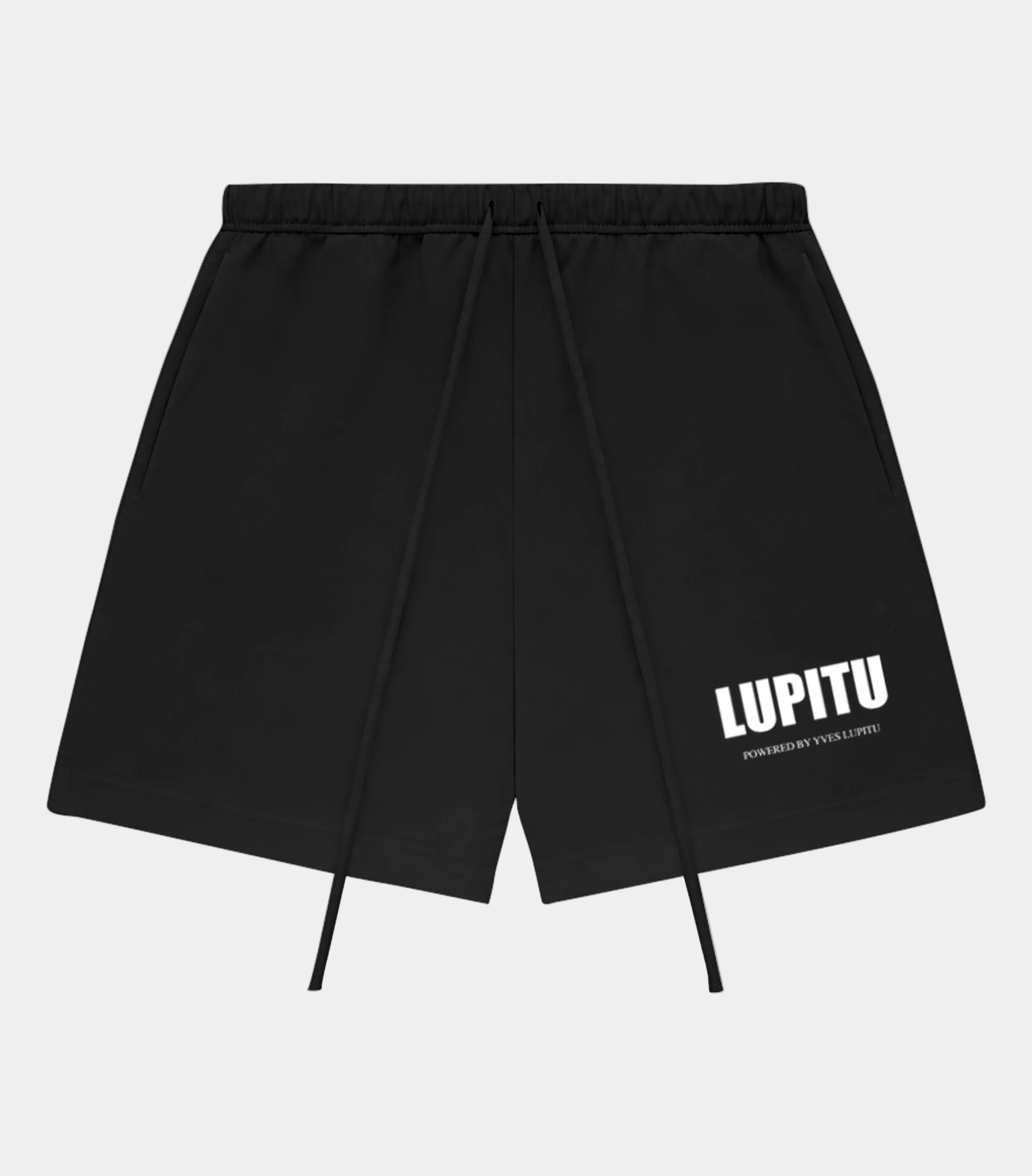 LUPITU ESSENTIALS POWERED BLACK WHITE SHORT