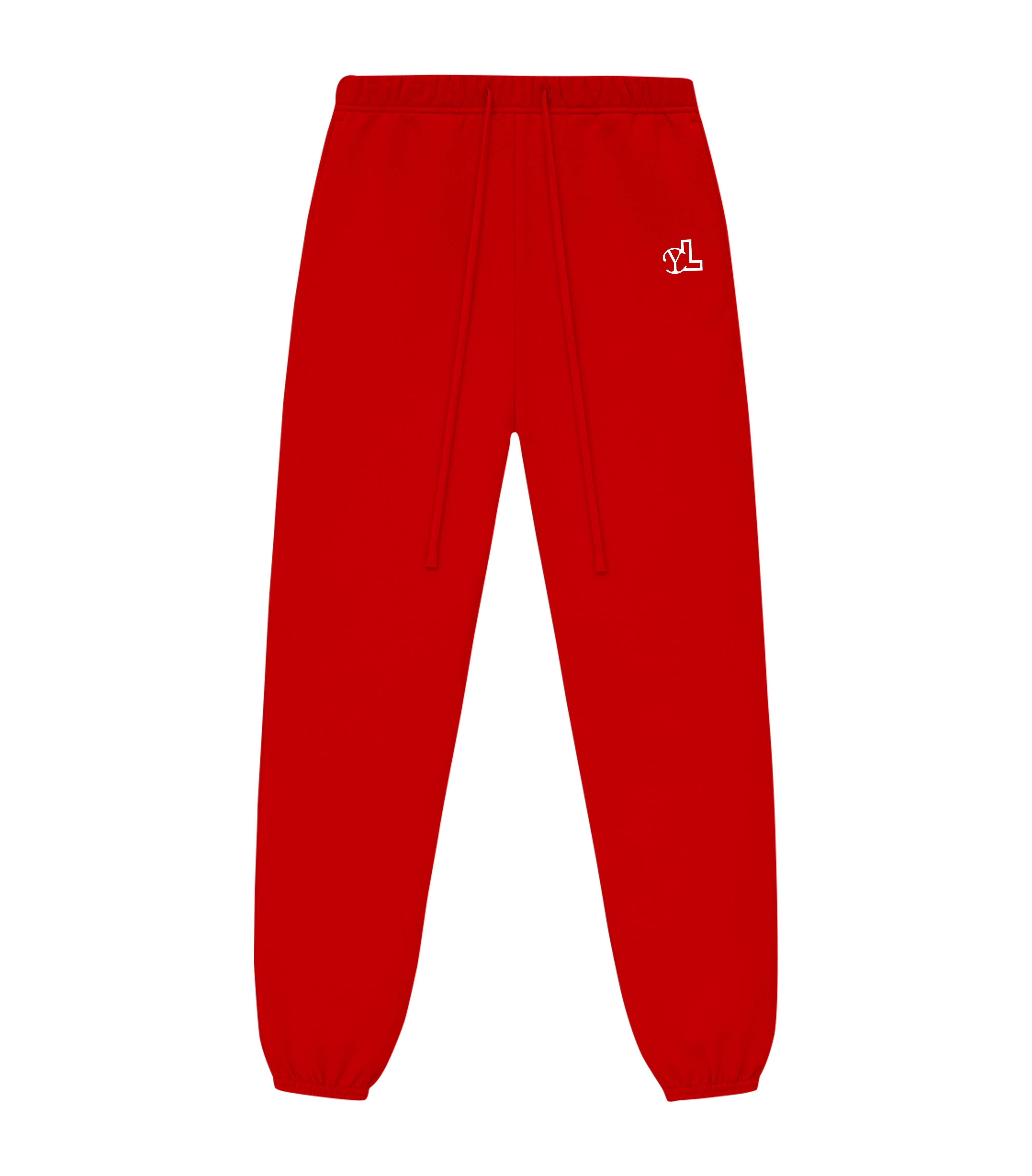 LUPITU MEN'S RED YL LOGO JOGGER PANT