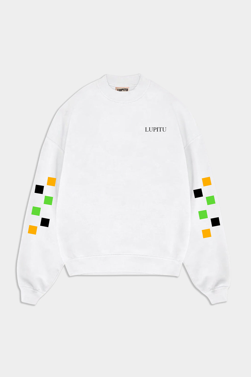 LUPITU MEN'S WHITE PUZZLE SWEATER