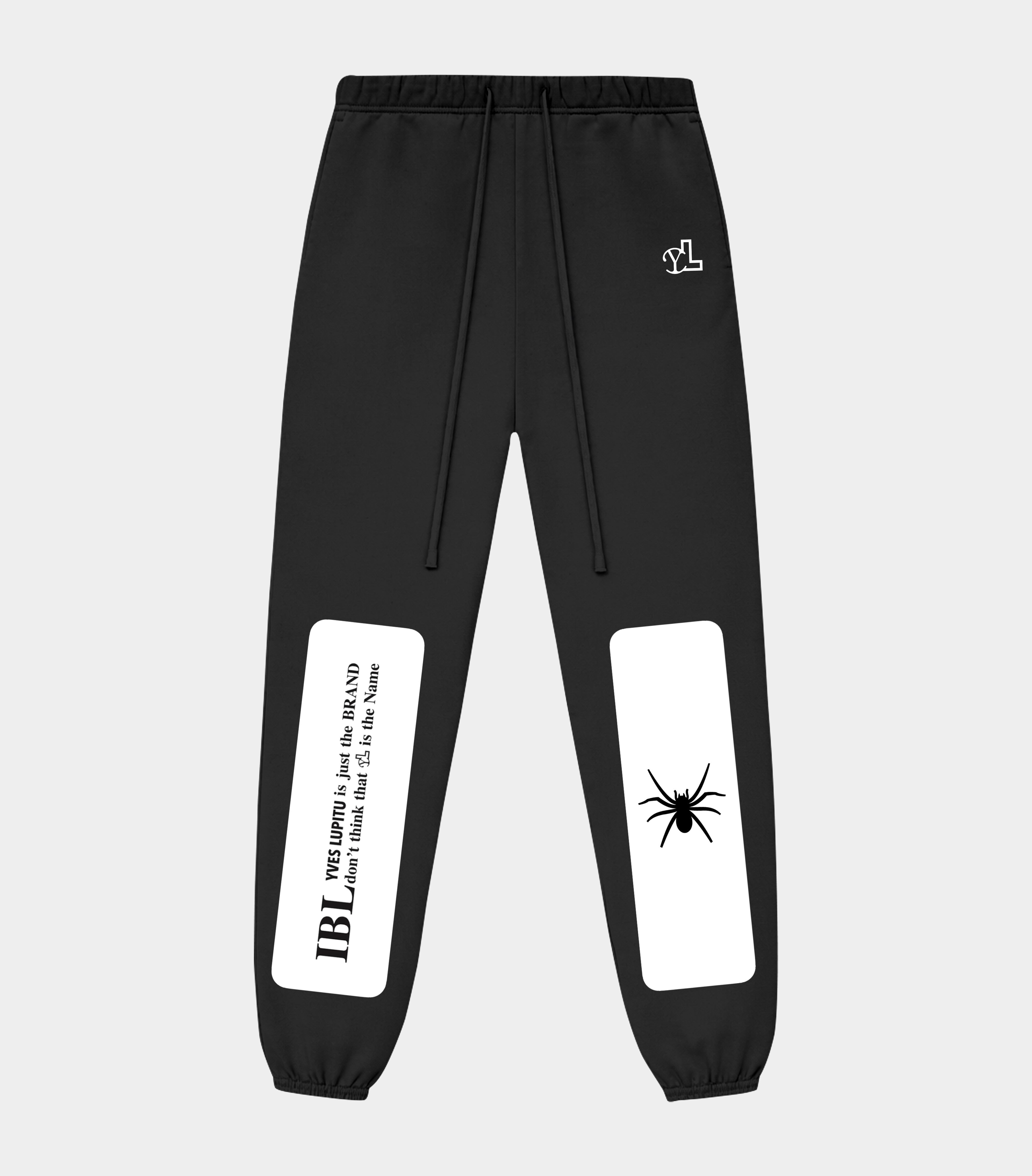 LUPITU MEN'S BLACK SPIDER JOGGER PANT