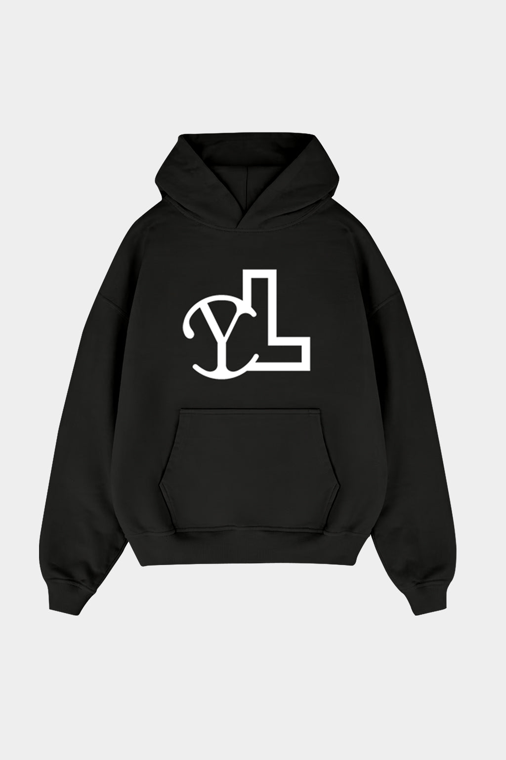 LUPITU BLACK YL LOGO HOODIE