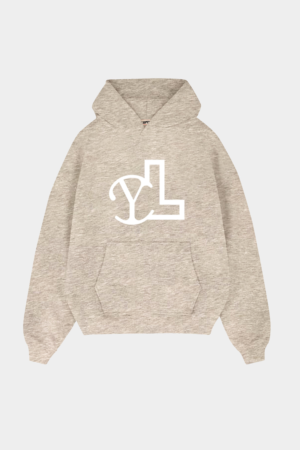 LUPITU MEN'S GREY YL LOGO HOODIE
